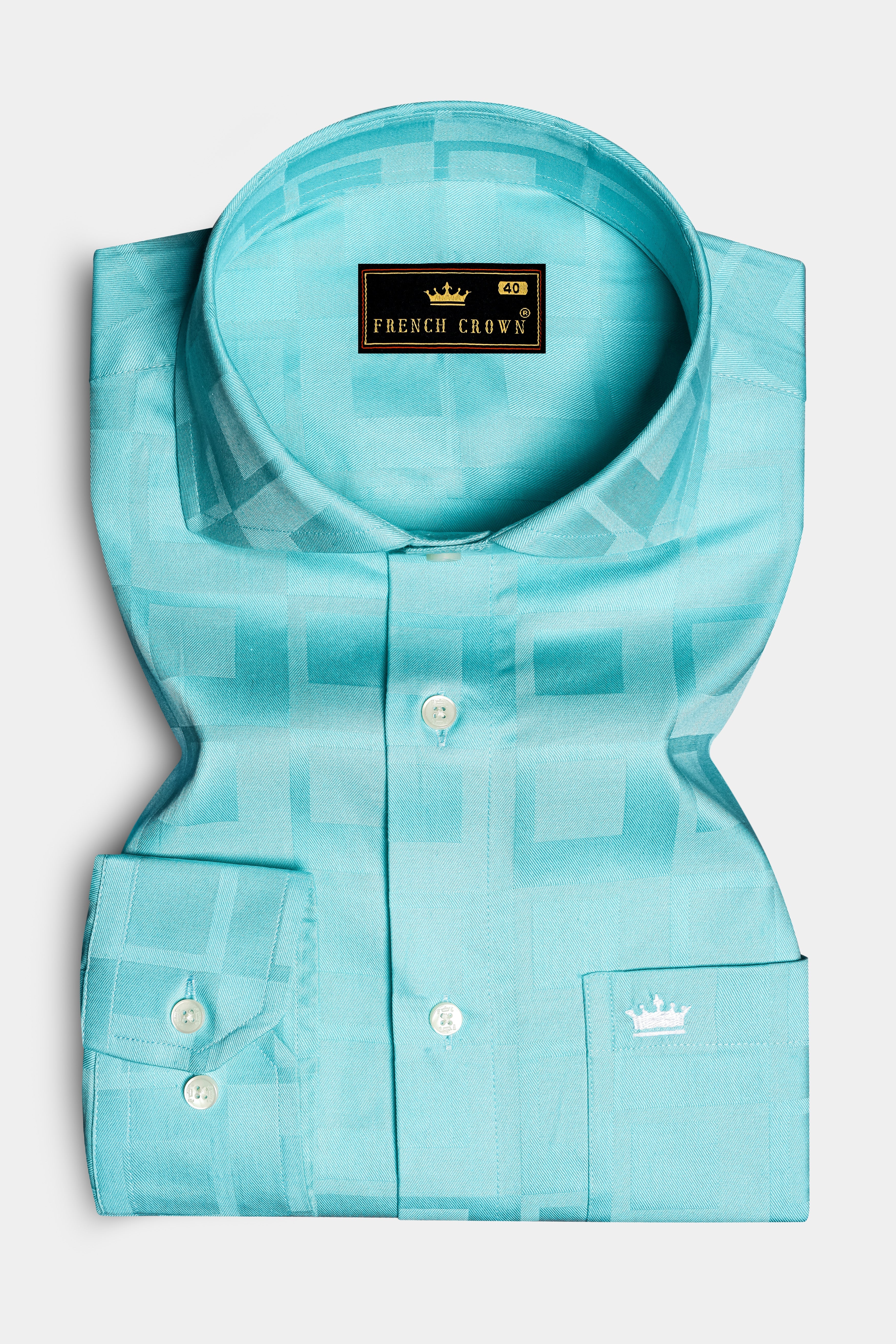 Electricblue-Fountain Dobby Textured Premium Giza Cotton Dress Shirt 13342-CA-38, 13342-CA-H-38, 13342-CA-39, 13342-CA-H-39, 13342-CA-40, 13342-CA-H-40, 13342-CA-42, 13342-CA-H-42, 13342-CA-44, 13342-CA-H-44, 13342-CA-46, 13342-CA-H-46, 13342-CA-48, 13342-CA-H-48, 13342-CA-50, 13342-CA-H-50, 13342-CA-52, 13342-CA-H-52