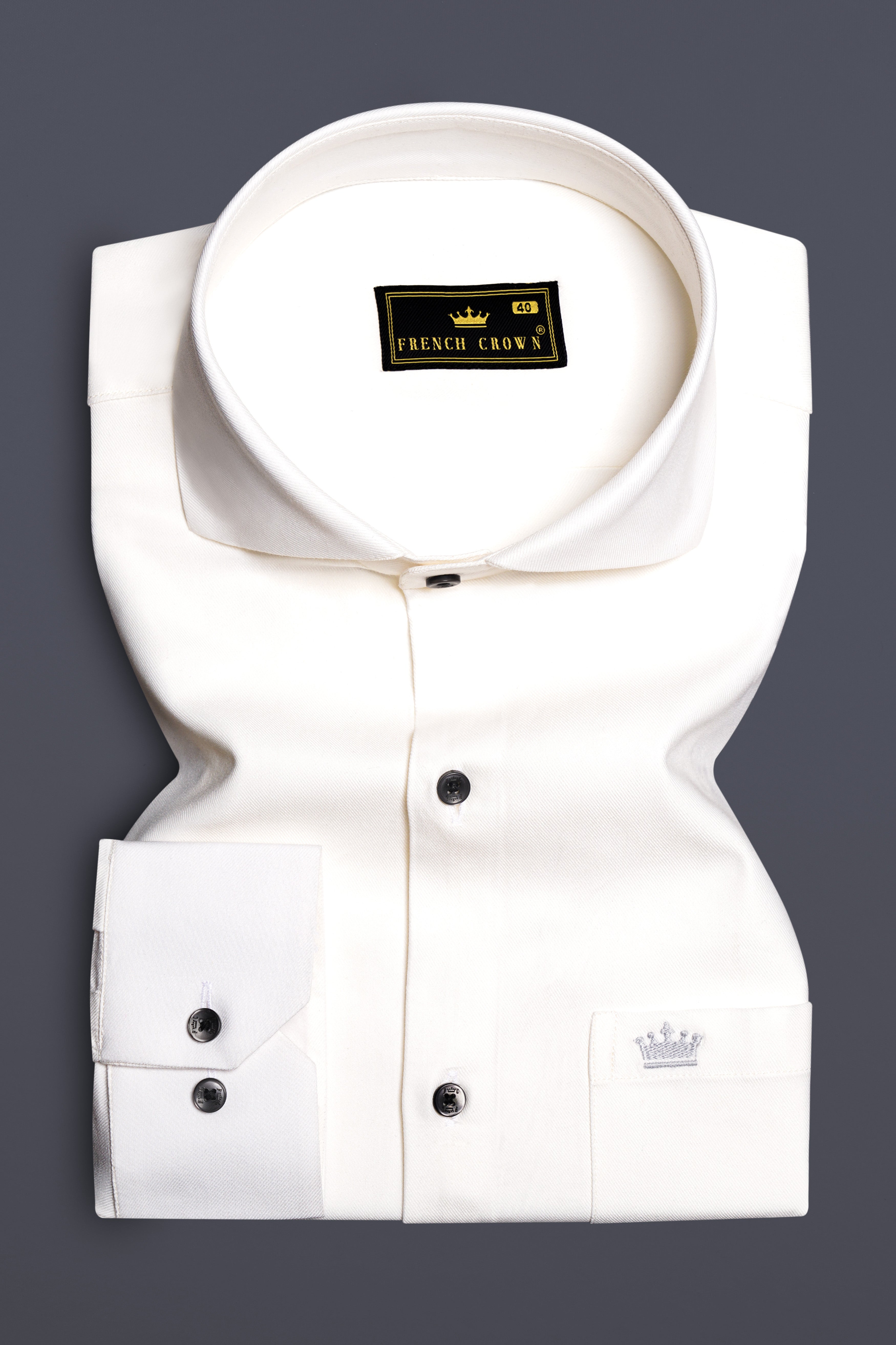 Glacial-Wisp White Solid Twill Premium Cotton Dress Shirt 13354-CA-BLK-38, 13354-CA-BLK-H-38, 13354-CA-BLK-39, 13354-CA-BLK-H-39, 13354-CA-BLK-40, 13354-CA-BLK-H-40, 13354-CA-BLK-42, 13354-CA-BLK-H-42, 13354-CA-BLK-44, 13354-CA-BLK-H-44, 13354-CA-BLK-46, 13354-CA-BLK-H-46, 13354-CA-BLK-48, 13354-CA-BLK-H-48, 13354-CA-BLK-50, 13354-CA-BLK-H-50, 13354-CA-BLK-52, 13354-CA-BLK-H-52