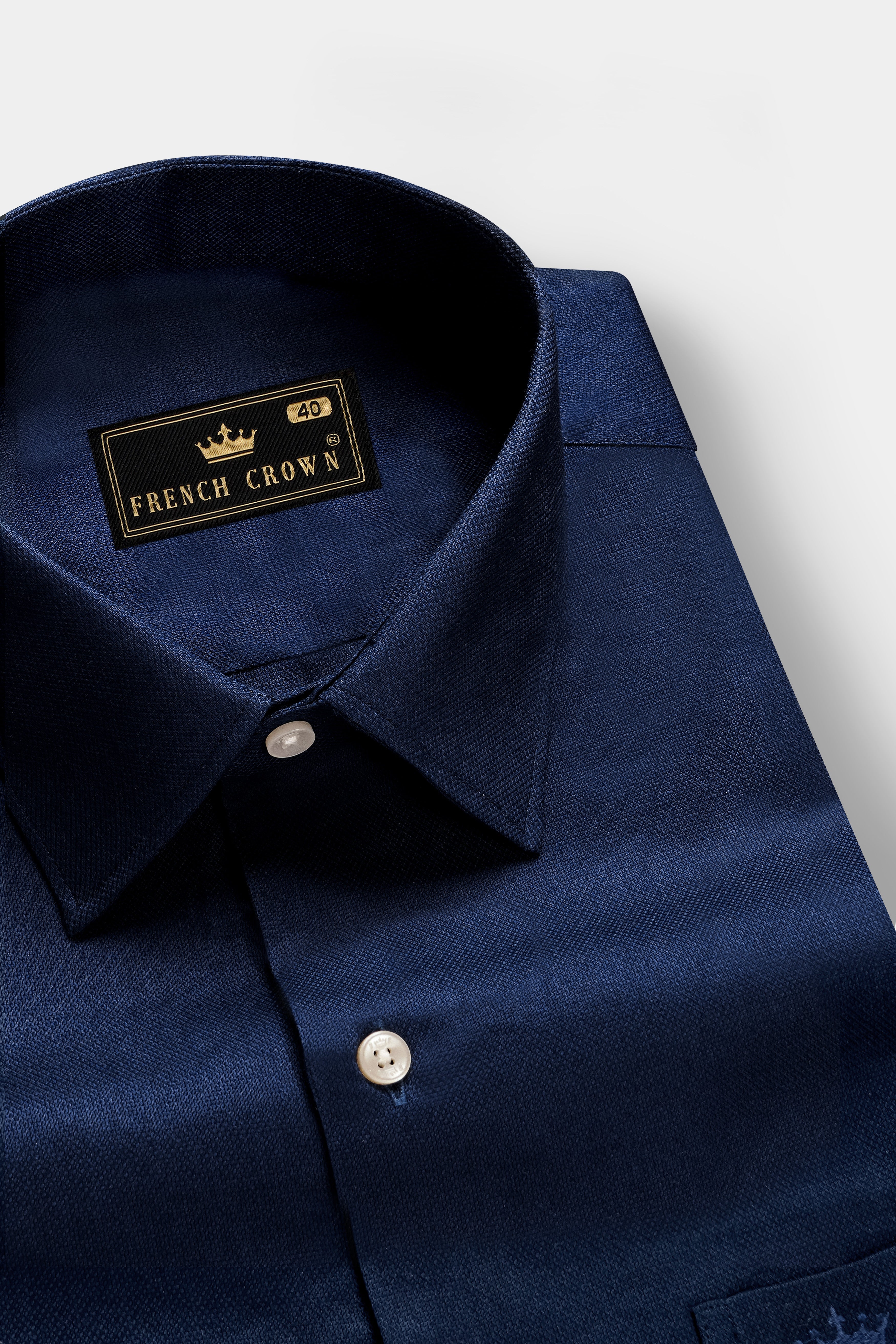 Cobalt Veil-Mirage Blue Solid Dobby Textured Premium Giza Cotton Dress Shirt 13365-38, 13365-H-38, 13365-39, 13365-H-39, 13365-40, 13365-H-40, 13365-42, 13365-H-42, 13365-44, 13365-H-44, 13365-46, 13365-H-46, 13365-48, 13365-H-48, 13365-50, 13365-H-50, 13365-52, 13365-H-52