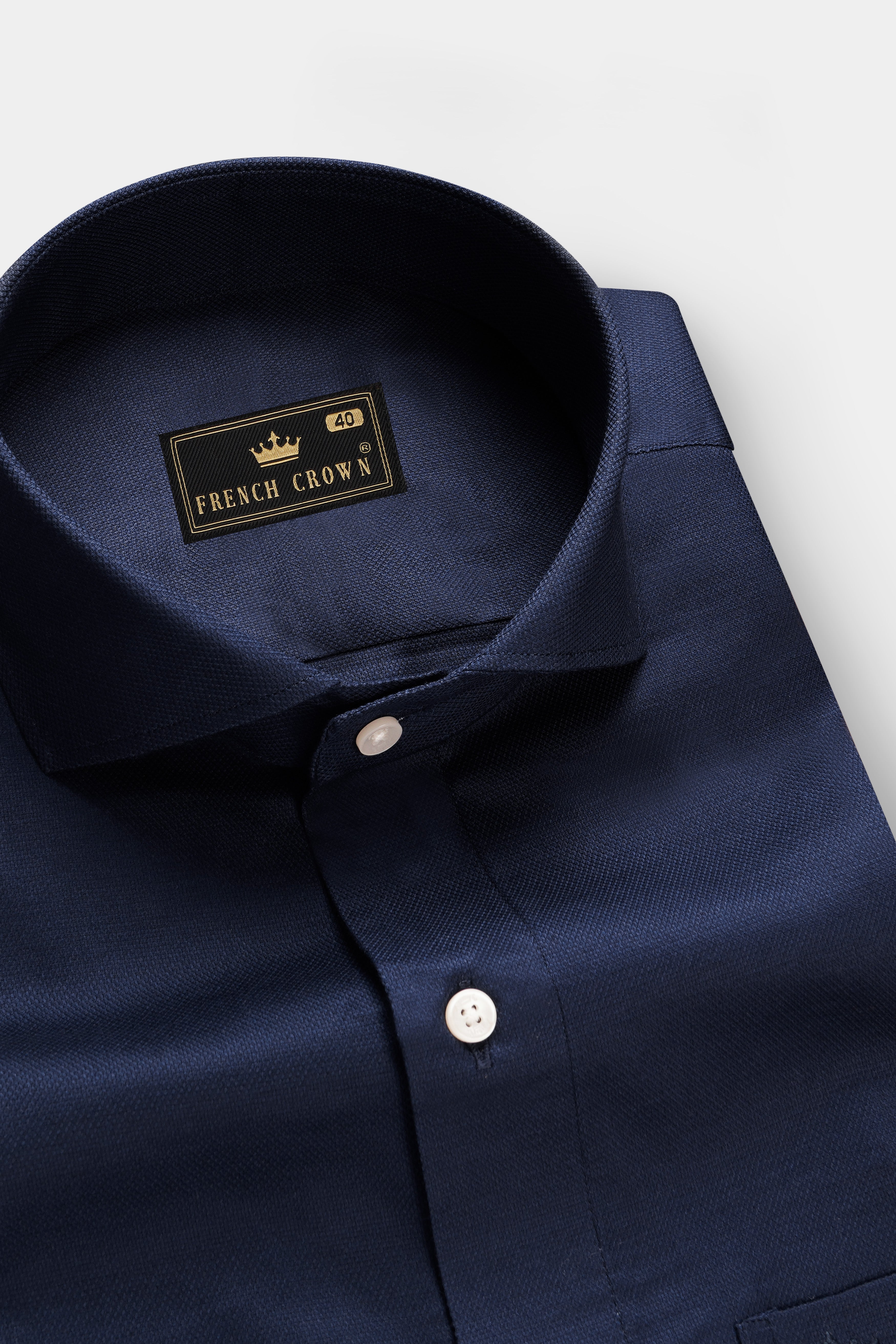 Sapphire Forge-Vulcan Blue Solid Dobby Textured Premium Giza Cotton Dress Shirt 13366-CA-38, 13366-CA-H-38, 13366-CA-39, 13366-CA-H-39, 13366-CA-40, 13366-CA-H-40, 13366-CA-42, 13366-CA-H-42, 13366-CA-44, 13366-CA-H-44, 13366-CA-46, 13366-CA-H-46, 13366-CA-48, 13366-CA-H-48, 13366-CA-50, 13366-CA-H-50, 13366-CA-52, 13366-CA-H-52