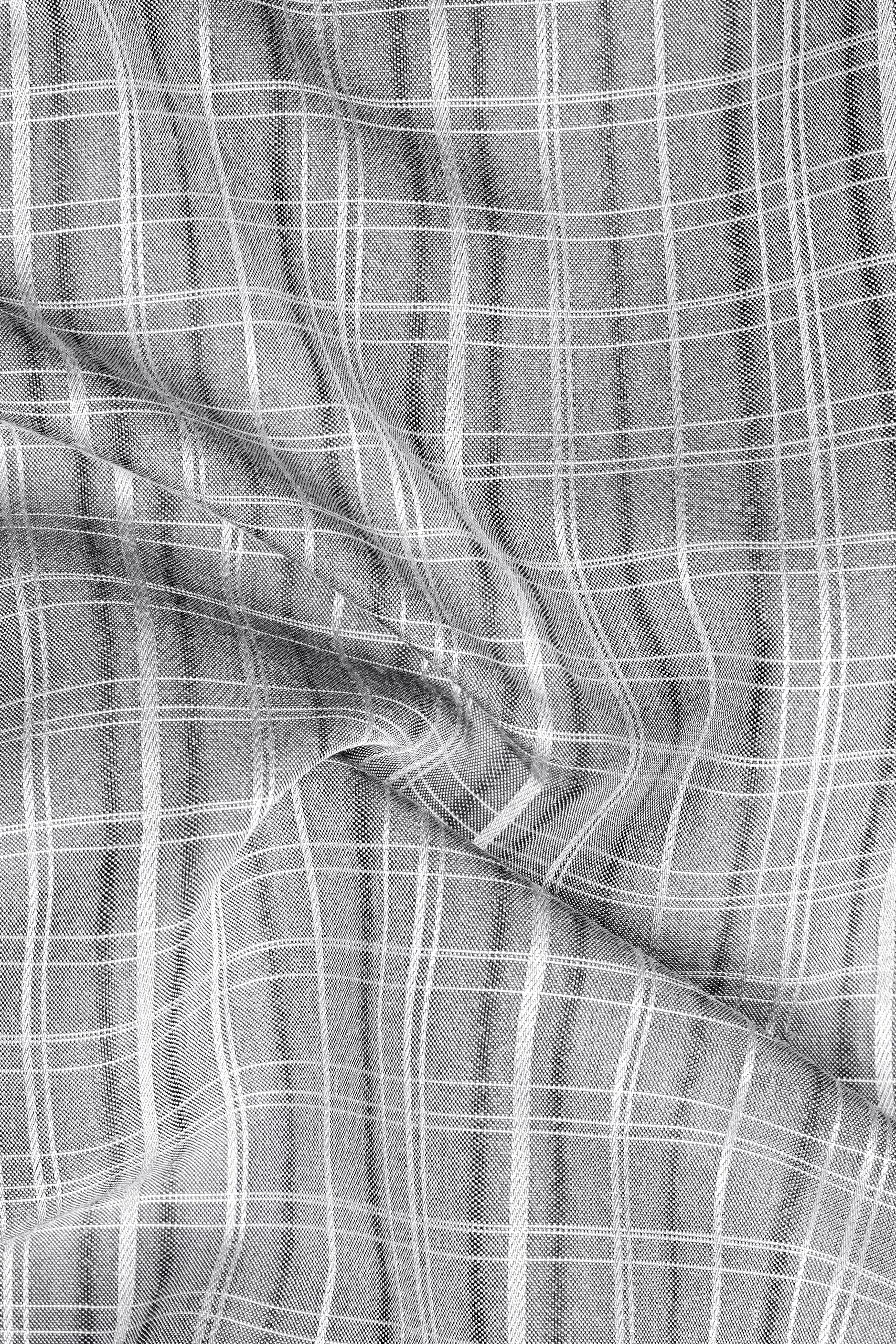 Titanium-Iron Gray Lamont Checked Stretchable Dobby Textured Premium Giza Cotton Dress Shirt 13371-BLK-38, 13371-BLK-H-38, 13371-BLK-39, 13371-BLK-H-39, 13371-BLK-40, 13371-BLK-H-40, 13371-BLK-42, 13371-BLK-H-42, 13371-BLK-44, 13371-BLK-H-44, 13371-BLK-46, 13371-BLK-H-46, 13371-BLK-48, 13371-BLK-H-48, 13371-BLK-50, 13371-BLK-H-50, 13371-BLK-52, 13371-BLK-H-52