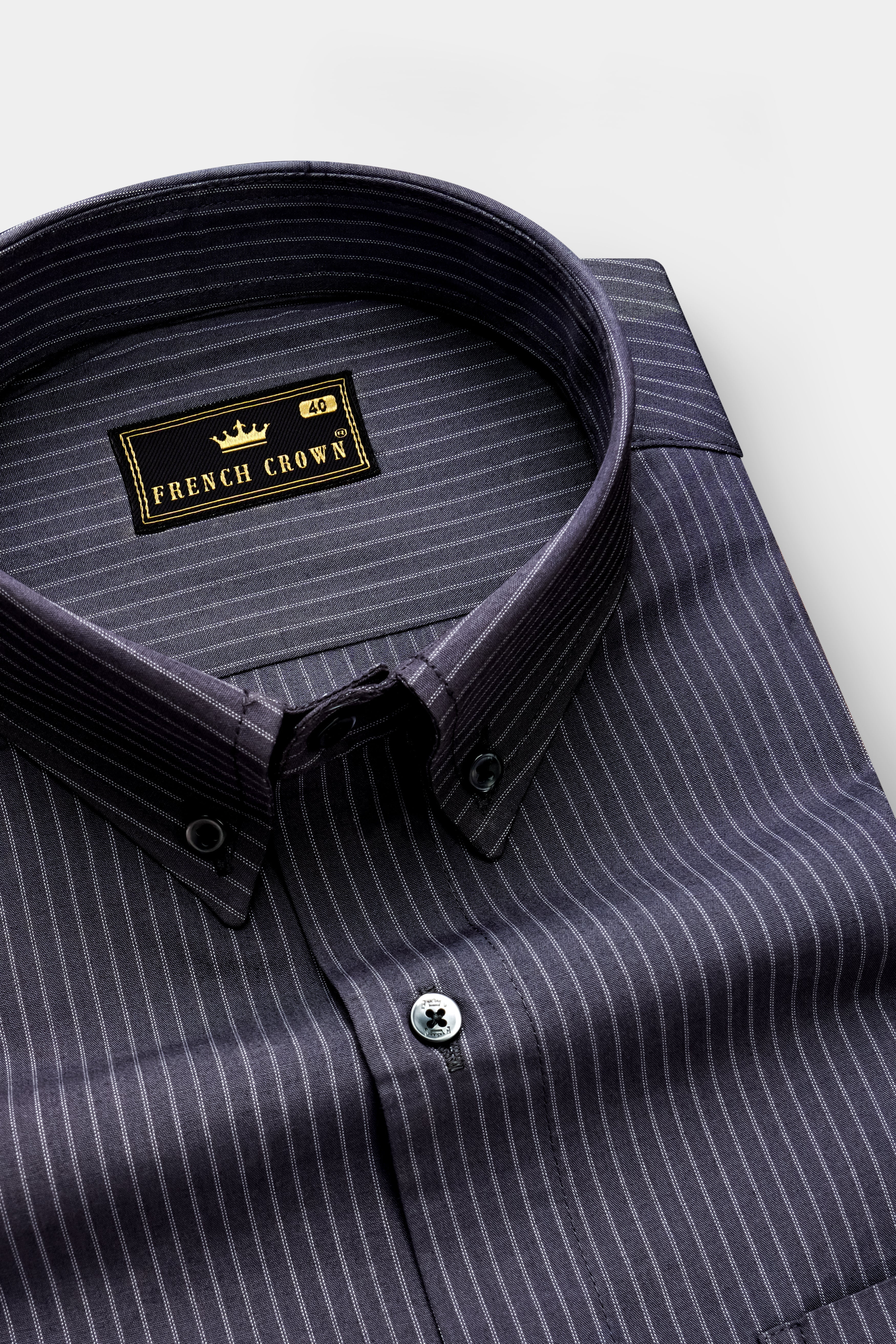 Ashen Echo -Gravel gray Pinstripes Super Soft Premium Cotton Dress Shirt 13380-BD-BLK-38, 13380-BD-BLK-H-38, 13380-BD-BLK-39, 13380-BD-BLK-H-39, 13380-BD-BLK-40, 13380-BD-BLK-H-40, 13380-BD-BLK-42, 13380-BD-BLK-H-42, 13380-BD-BLK-44, 13380-BD-BLK-H-44, 13380-BD-BLK-46, 13380-BD-BLK-H-46, 13380-BD-BLK-48, 13380-BD-BLK-H-48, 13380-BD-BLK-50, 13380-BD-BLK-H-50, 13380-BD-BLK-52, 13380-BD-BLK-H-52