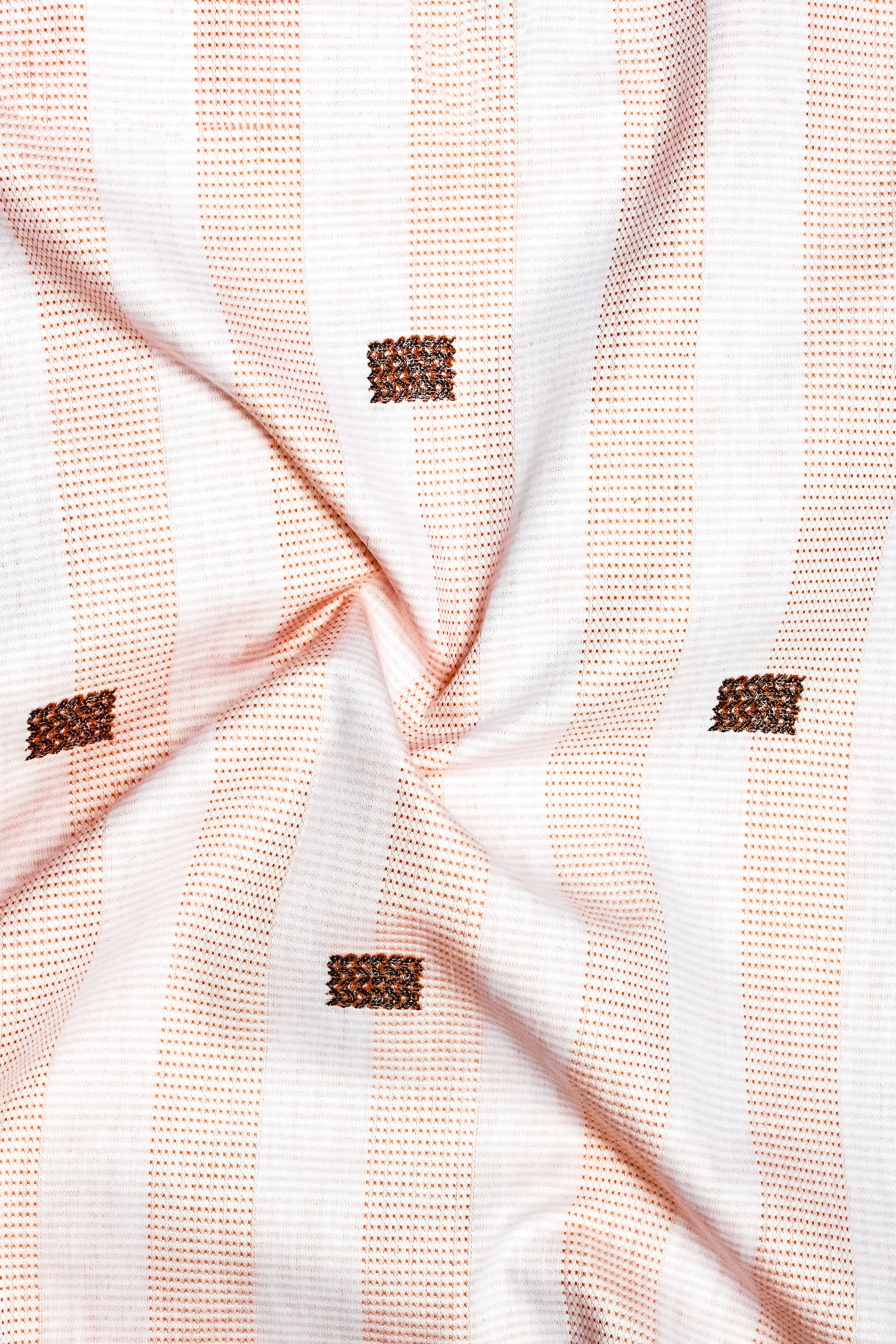 Tangerine-Melon Peach And Bright White Striped Jacquard Textured Premium Cotton Dress Shirt 13385-BLK-38, 13385-BLK-H-38, 13385-BLK-39, 13385-BLK-H-39, 13385-BLK-40, 13385-BLK-H-40, 13385-BLK-42, 13385-BLK-H-42, 13385-BLK-44, 13385-BLK-H-44, 13385-BLK-46, 13385-BLK-H-46, 13385-BLK-48, 13385-BLK-H-48, 13385-BLK-50, 13385-BLK-H-50, 13385-BLK-52, 13385-BLK-H-52