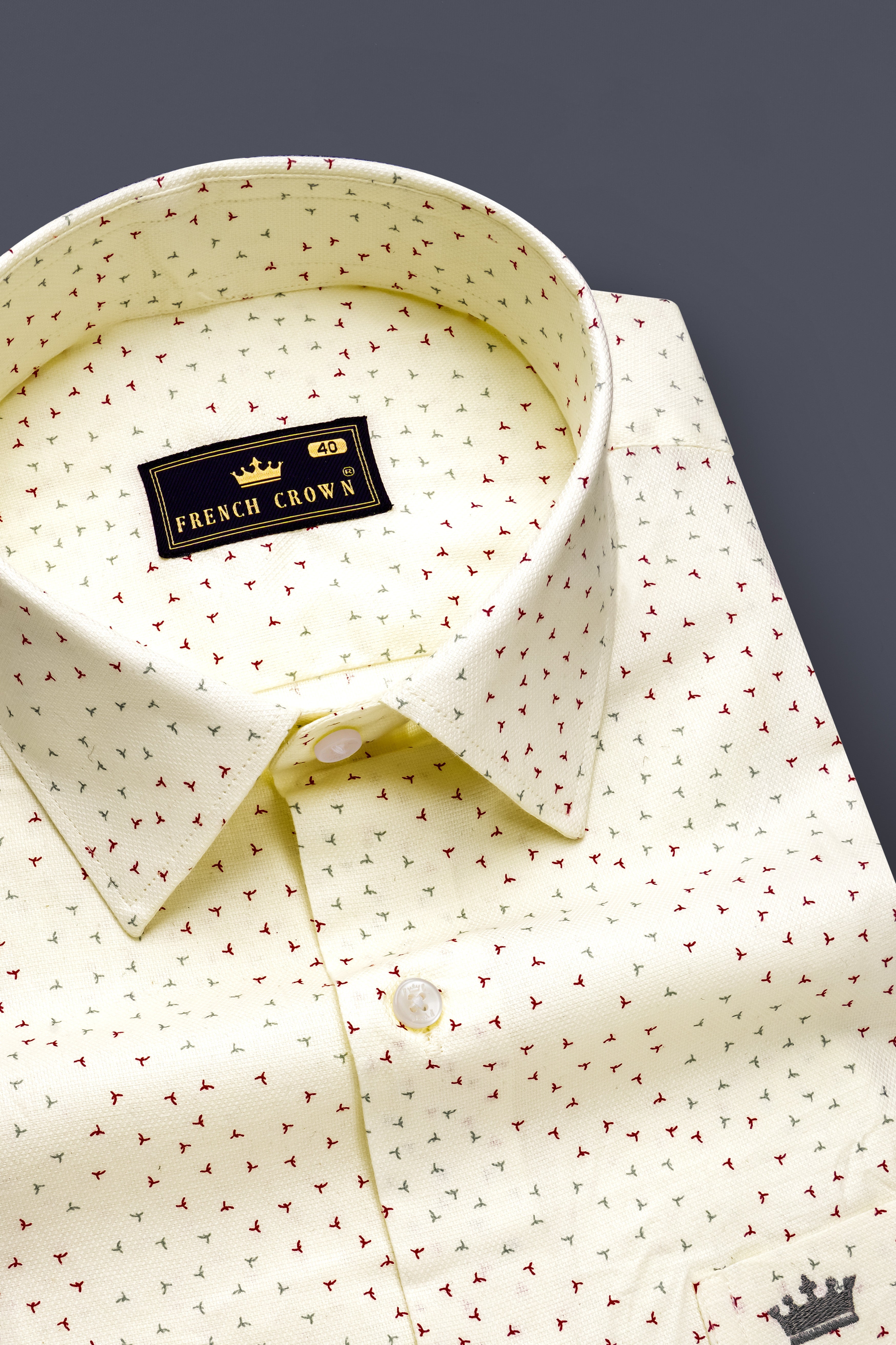 Creamed-Scotch Mist Cream Printed Dobby Textured Premium Giza Cotton Semi Formal Shirt 13387-38, 13387-H-38, 13387-39, 13387-H-39, 13387-40, 13387-H-40, 13387-42, 13387-H-42, 13387-44, 13387-H-44, 13387-46, 13387-H-46, 13387-48, 13387-H-48, 13387-50, 13387-H-50, 13387-52, 13387-H-52