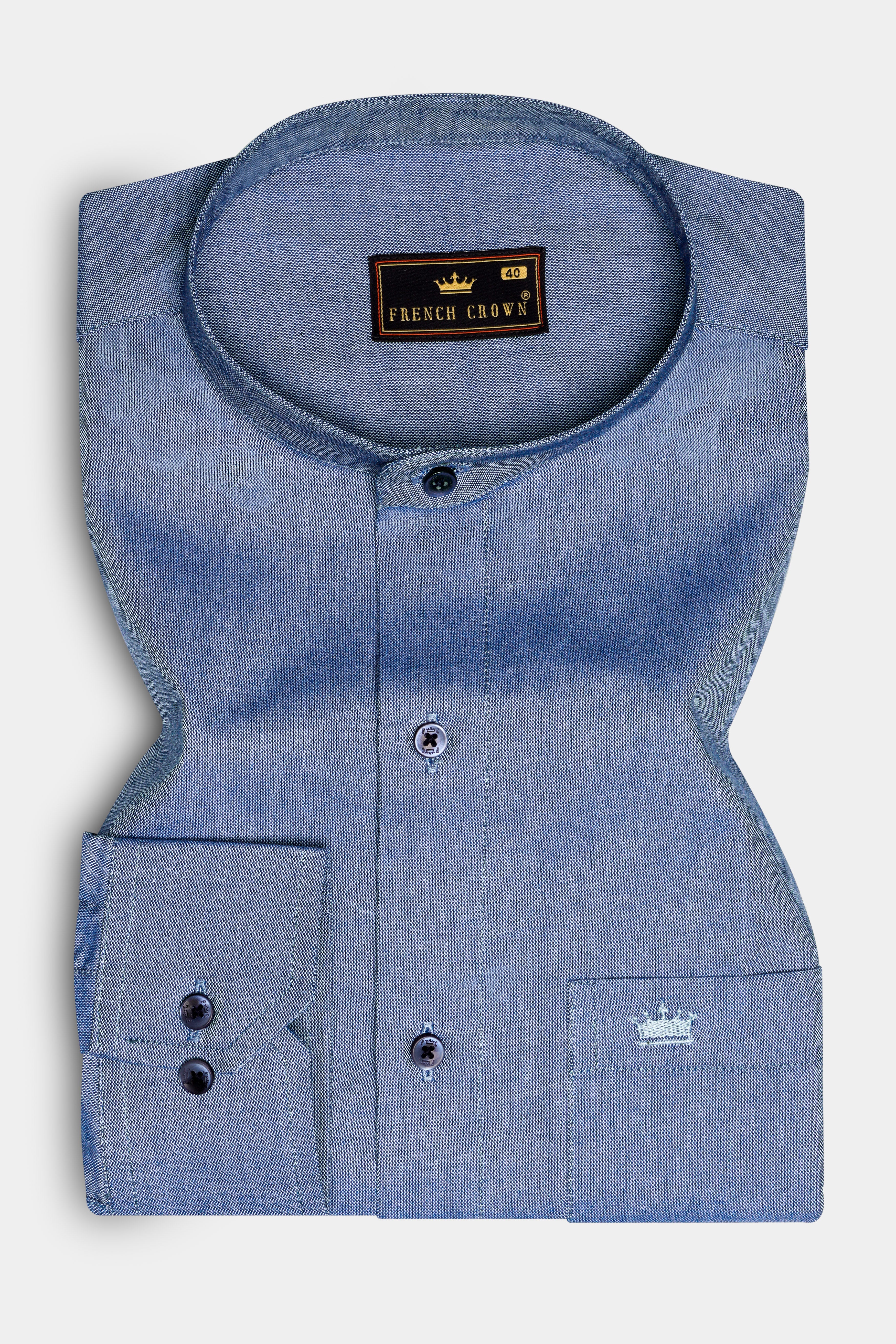 Ocean-Fiord Blue Solid Oxford Premium Cotton Casual Shirt 13388-M-BLE-38, 13388-M-BLE-H-38, 13388-M-BLE-39, 13388-M-BLE-H-39, 13388-M-BLE-40, 13388-M-BLE-H-40, 13388-M-BLE-42, 13388-M-BLE-H-42, 13388-M-BLE-44, 13388-M-BLE-H-44, 13388-M-BLE-46, 13388-M-BLE-H-46, 13388-M-BLE-48, 13388-M-BLE-H-48, 13388-M-BLE-50, 13388-M-BLE-H-50, 13388-M-BLE-52, 13388-M-BLE-H-52