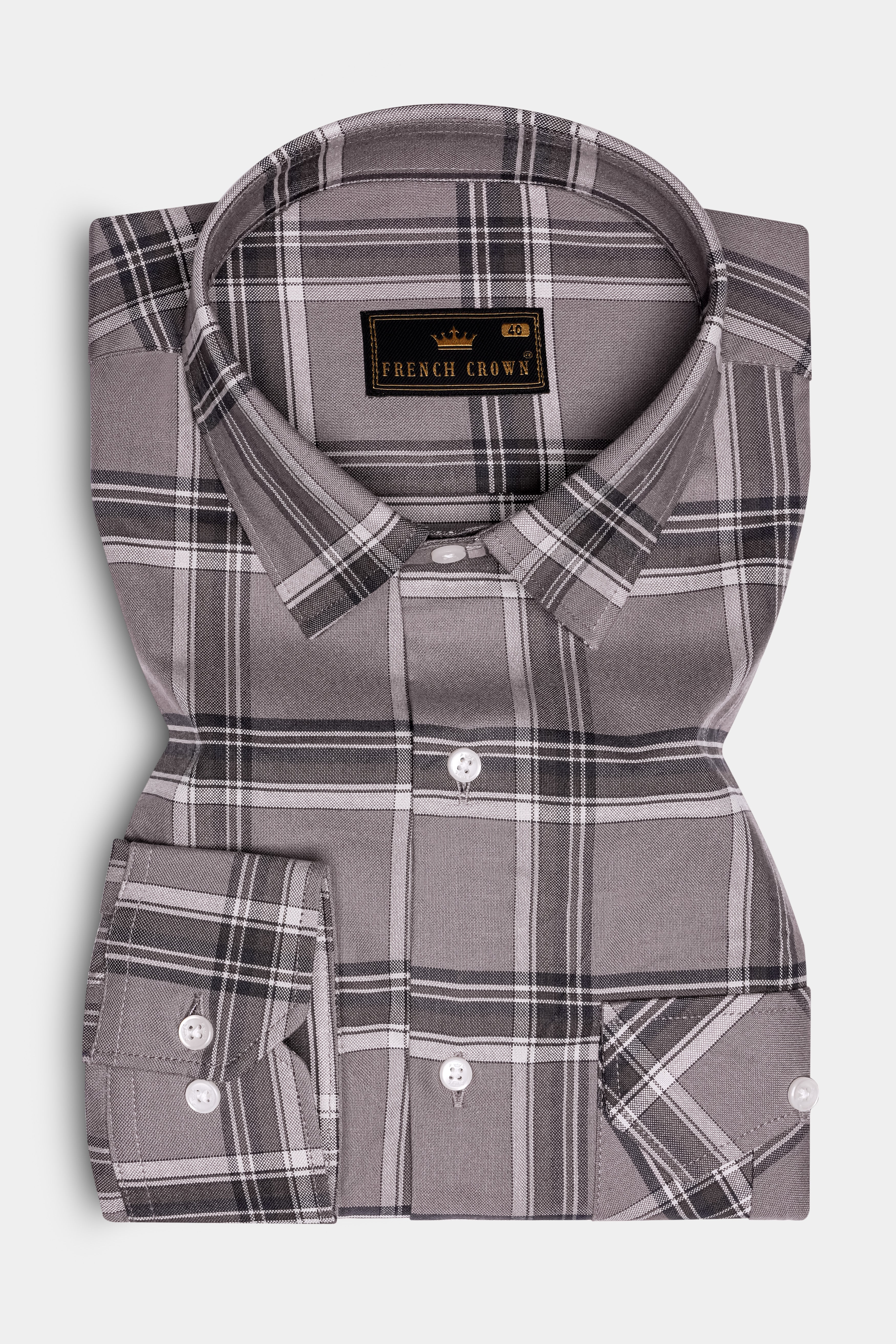 Scorpion Gray Plaid Oxford Premium Cotton Designer Overshirt/shacket 13396-FP-OS-P668-38, 13396-FP-OS-P668-H-38, 13396-FP-OS-P668-39, 13396-FP-OS-P668-H-39, 13396-FP-OS-P668-40, 13396-FP-OS-P668-H-40, 13396-FP-OS-P668-42, 13396-FP-OS-P668-H-42, 13396-FP-OS-P668-44, 13396-FP-OS-P668-H-44, 13396-FP-OS-P668-46, 13396-FP-OS-P668-H-46, 13396-FP-OS-P668-48, 13396-FP-OS-P668-H-48, 13396-FP-OS-P668-50, 13396-FP-OS-P668-H-50, 13396-FP-OS-P668-52, 13396-FP-OS-P668-H-52