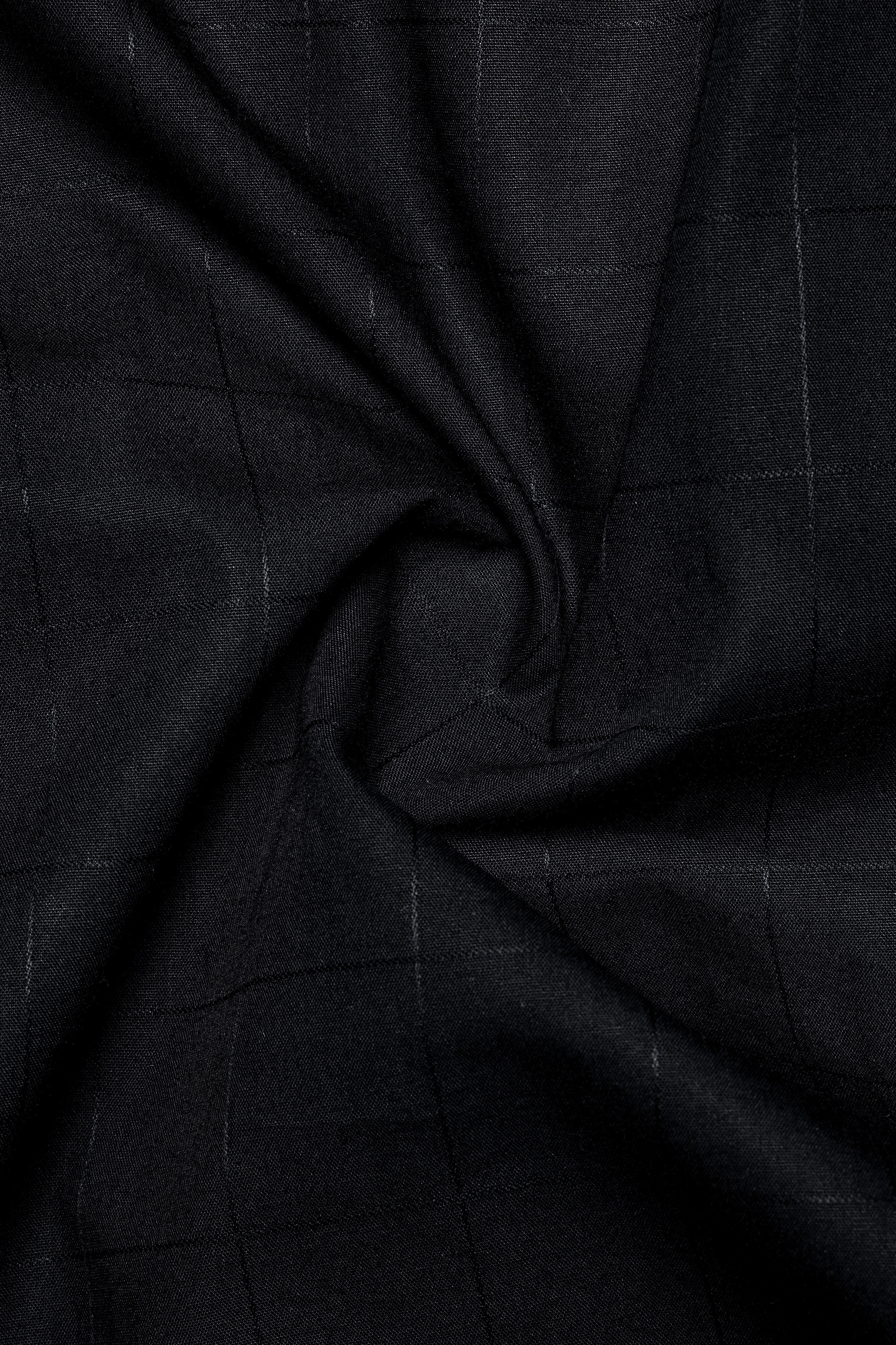 Jade Noir-Black Plaid Dobby Textured Premium Giza Cotton Dress Shirt 13407-BD-38, 13407-BD-H-38, 13407-BD-39, 13407-BD-H-39, 13407-BD-40, 13407-BD-H-40, 13407-BD-42, 13407-BD-H-42, 13407-BD-44, 13407-BD-H-44, 13407-BD-46, 13407-BD-H-46, 13407-BD-48, 13407-BD-H-48, 13407-BD-50, 13407-BD-H-50, 13407-BD-52, 13407-BD-H-52