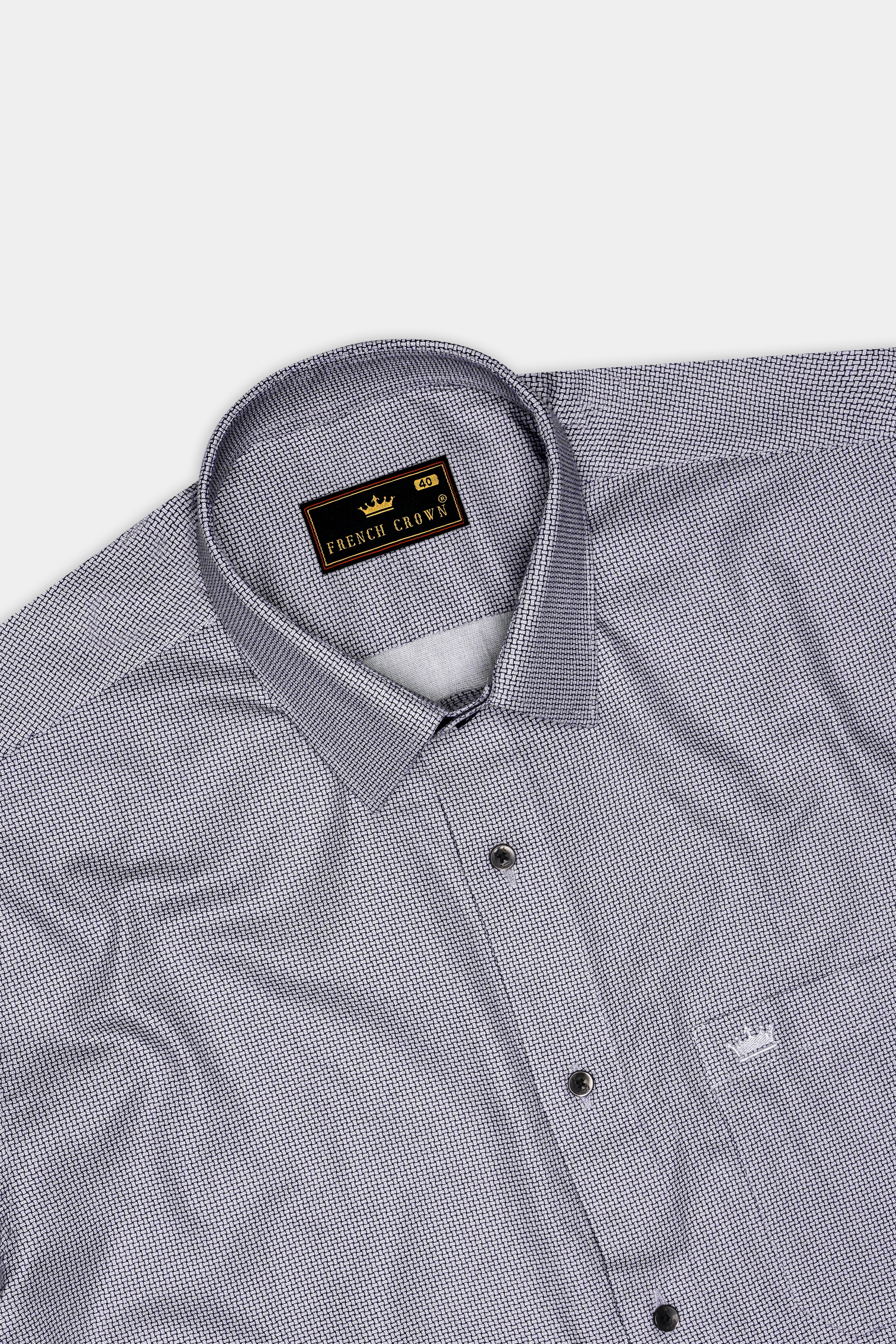 Iron Mist-Storm Gray Printed Dobby Textured Premium Giza Cotton Dress Shirt 13410-BLK-38, 13410-BLK-H-38, 13410-BLK-39, 13410-BLK-H-39, 13410-BLK-40, 13410-BLK-H-40, 13410-BLK-42, 13410-BLK-H-42, 13410-BLK-44, 13410-BLK-H-44, 13410-BLK-46, 13410-BLK-H-46, 13410-BLK-48, 13410-BLK-H-48, 13410-BLK-50, 13410-BLK-H-50, 13410-BLK-52, 13410-BLK-H-52