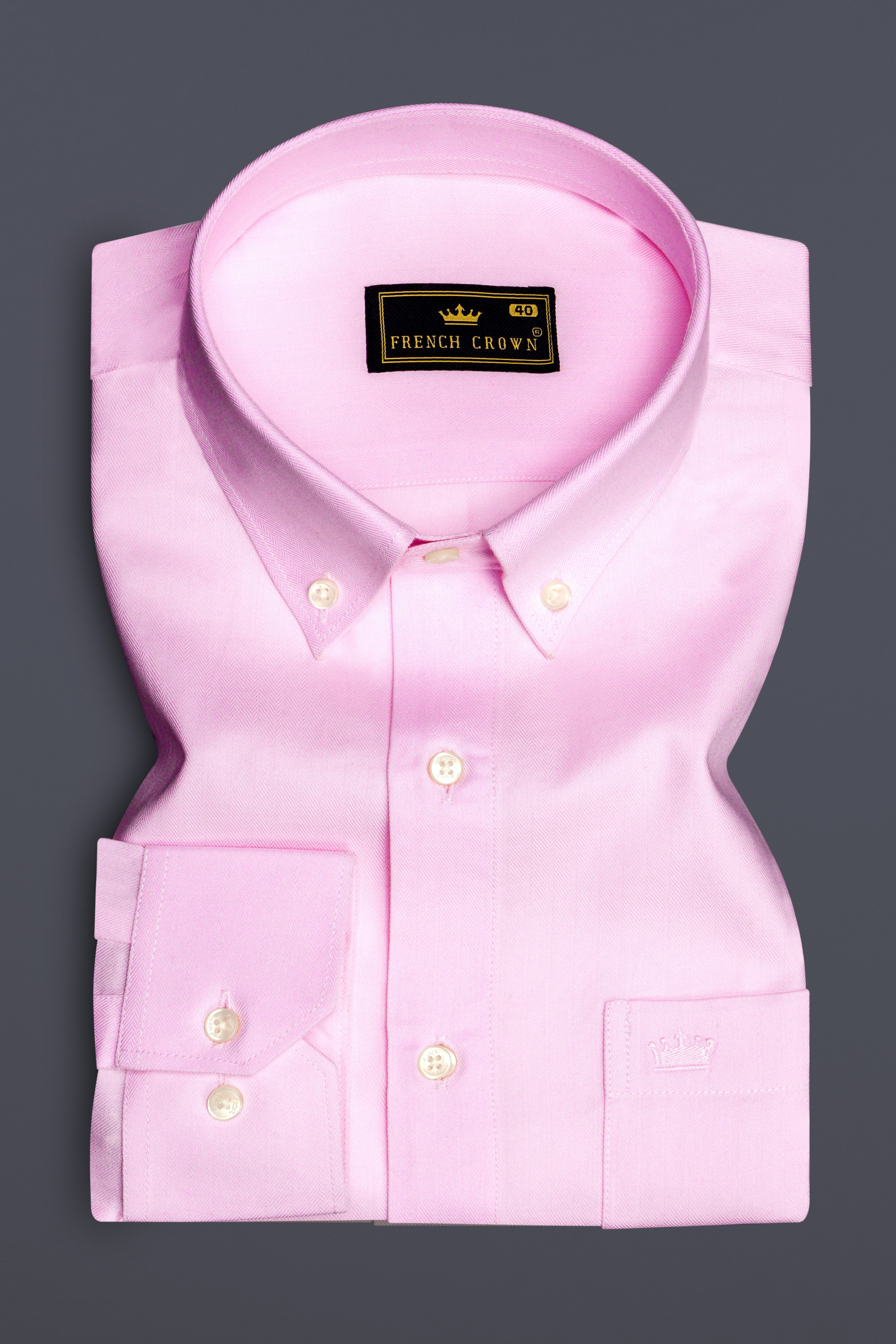 Frosted Pink-Melanie Solid Herringbone Premium Cotton Dress Shirt 13421-BD-38, 13421-BD-H-38, 13421-BD-39, 13421-BD-H-39, 13421-BD-40, 13421-BD-H-40, 13421-BD-42, 13421-BD-H-42, 13421-BD-44, 13421-BD-H-44, 13421-BD-46, 13421-BD-H-46, 13421-BD-48, 13421-BD-H-48, 13421-BD-50, 13421-BD-H-50, 13421-BD-52, 13421-BD-H-52