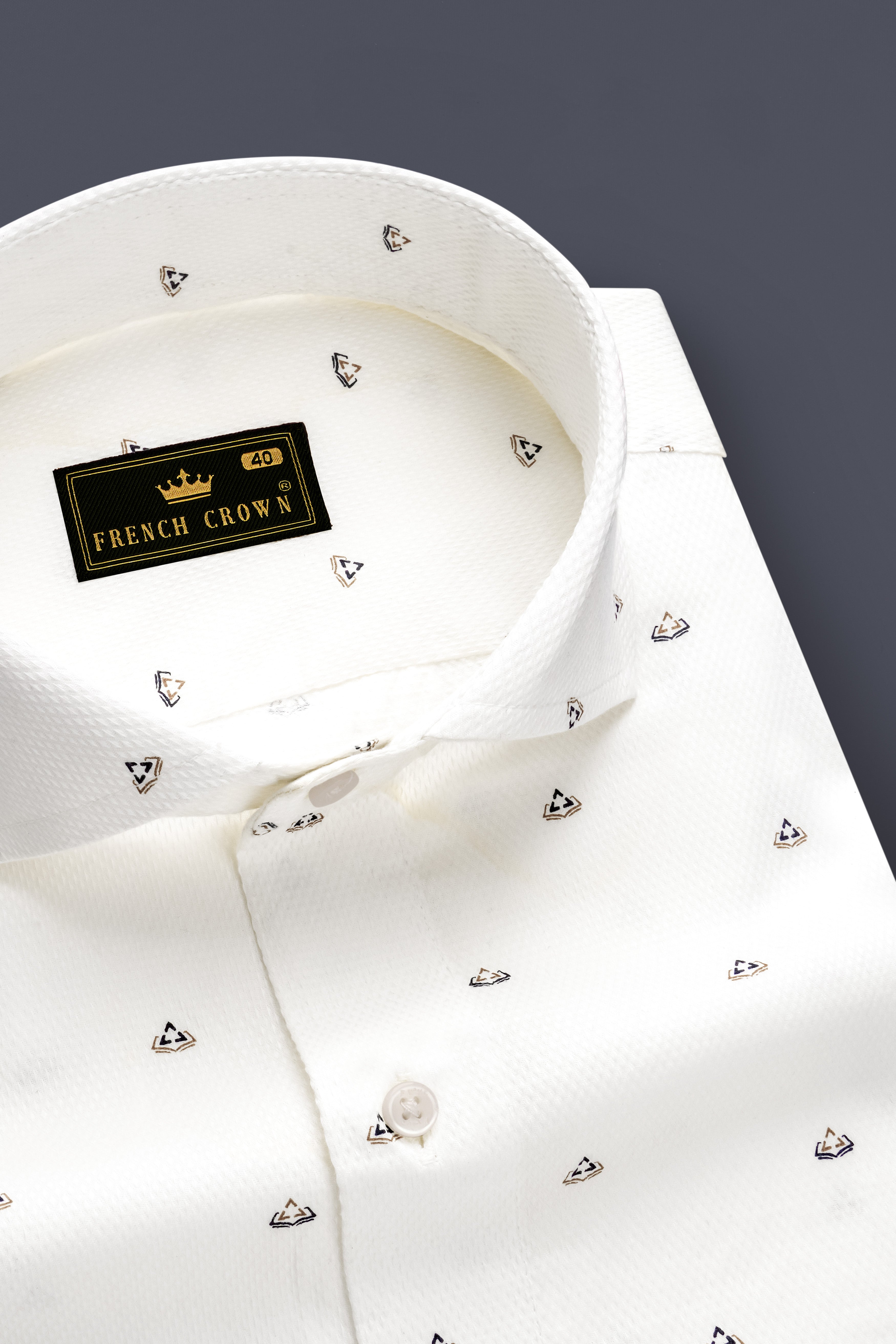 Moonlit Charm-Fantasy Off White Printed Dobby Textured Premium Giza Cotton Dress Shirt 13429-CA-38, 13429-CA-H-38, 13429-CA-39, 13429-CA-H-39, 13429-CA-40, 13429-CA-H-40, 13429-CA-42, 13429-CA-H-42, 13429-CA-44, 13429-CA-H-44, 13429-CA-46, 13429-CA-H-46, 13429-CA-48, 13429-CA-H-48, 13429-CA-50, 13429-CA-H-50, 13429-CA-52, 13429-CA-H-52