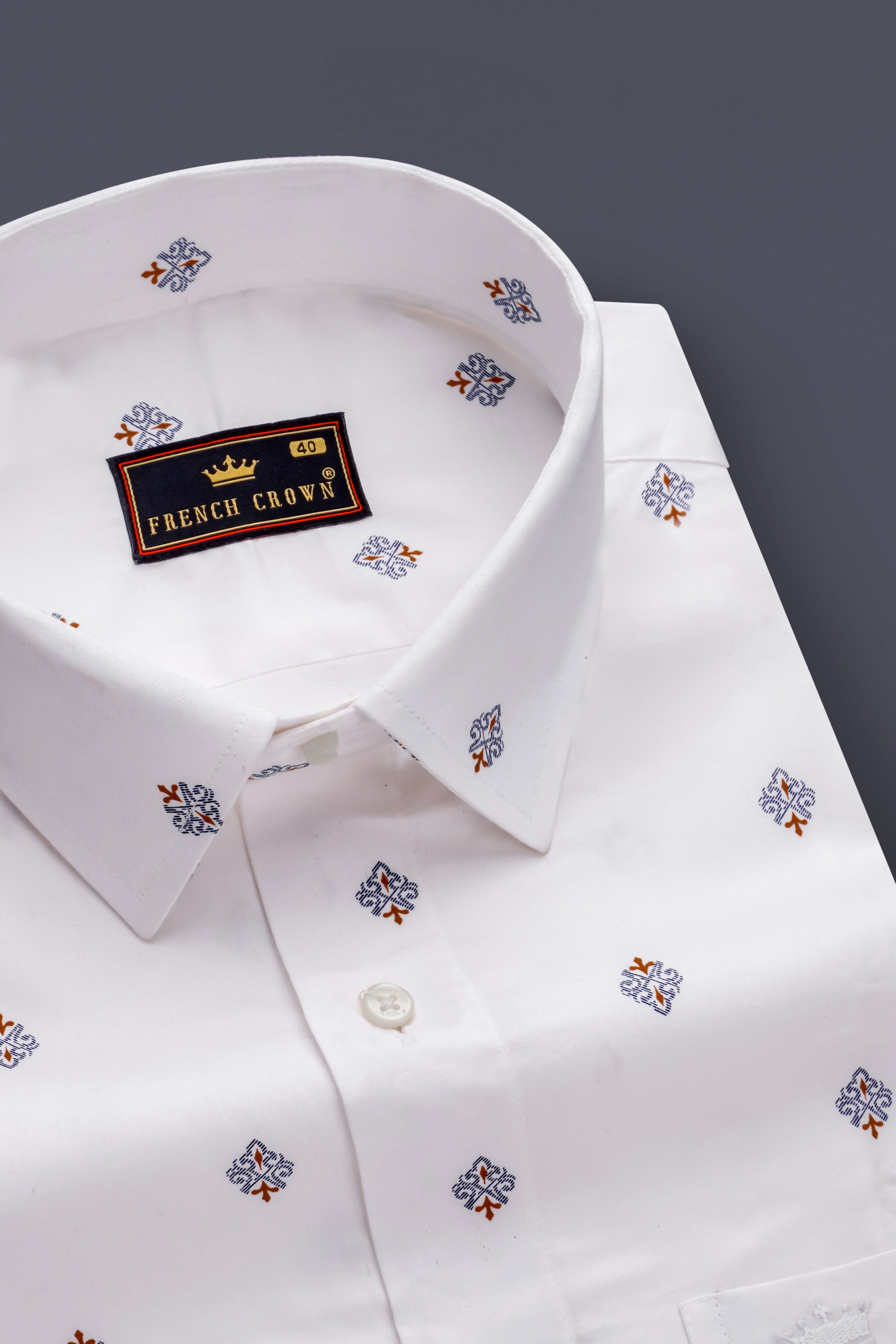 Ethereal-Bright White Damask Printed Subtle Sheen Super Soft Premium Cotton Dress Shirt 13436-38, 13436-H-38, 13436-39, 13436-H-39, 13436-40, 13436-H-40, 13436-42, 13436-H-42, 13436-44, 13436-H-44, 13436-46, 13436-H-46, 13436-48, 13436-H-48, 13436-50, 13436-H-50, 13436-52, 13436-H-52