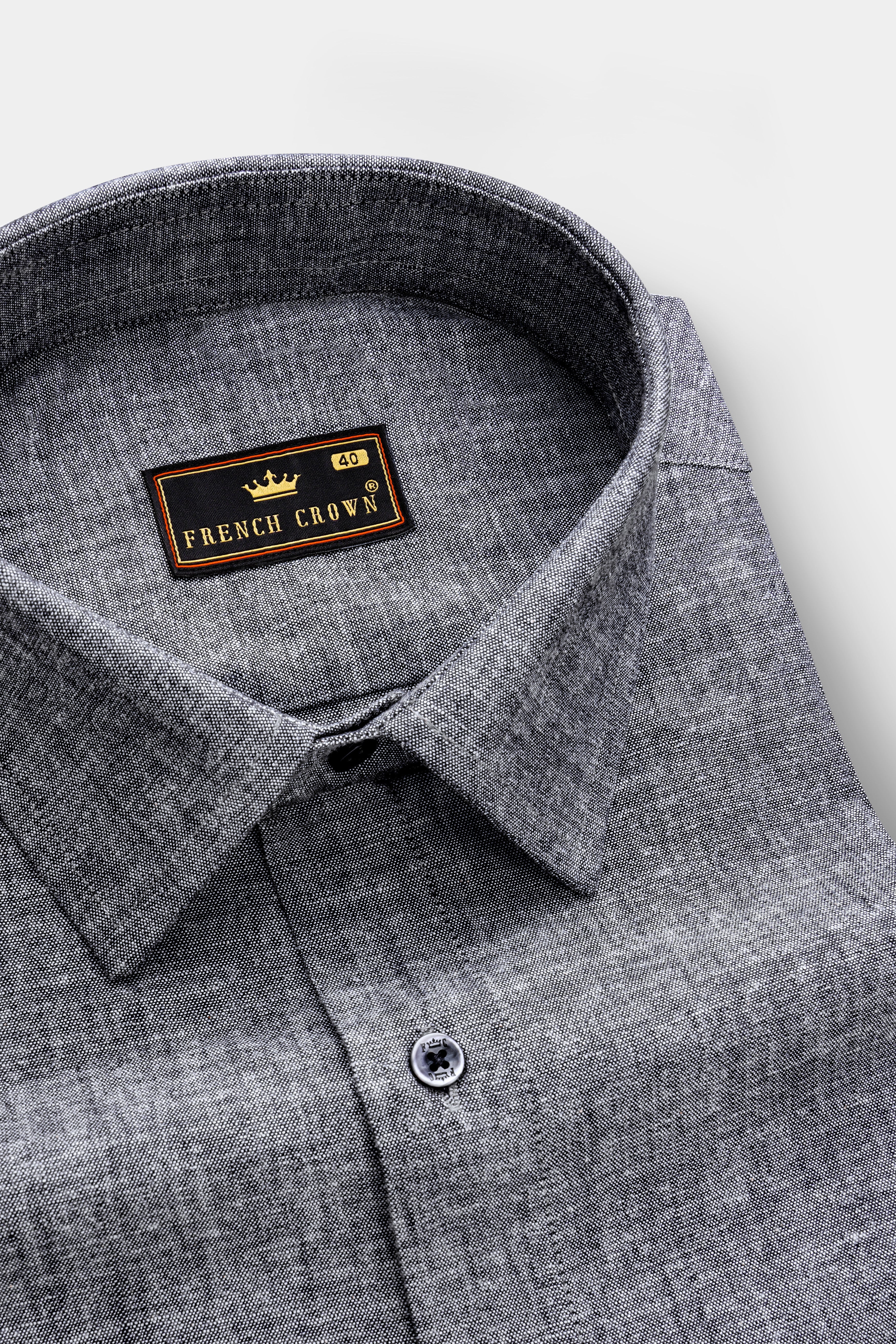 Graphite-Shuttle Gray Textured Oxford Premium Cotton Dress Shirt 13449-BLK-38, 13449-BLK-H-38, 13449-BLK-39, 13449-BLK-H-39, 13449-BLK-40, 13449-BLK-H-40, 13449-BLK-42, 13449-BLK-H-42, 13449-BLK-44, 13449-BLK-H-44, 13449-BLK-46, 13449-BLK-H-46, 13449-BLK-48, 13449-BLK-H-48, 13449-BLK-50, 13449-BLK-H-50, 13449-BLK-52, 13449-BLK-H-52