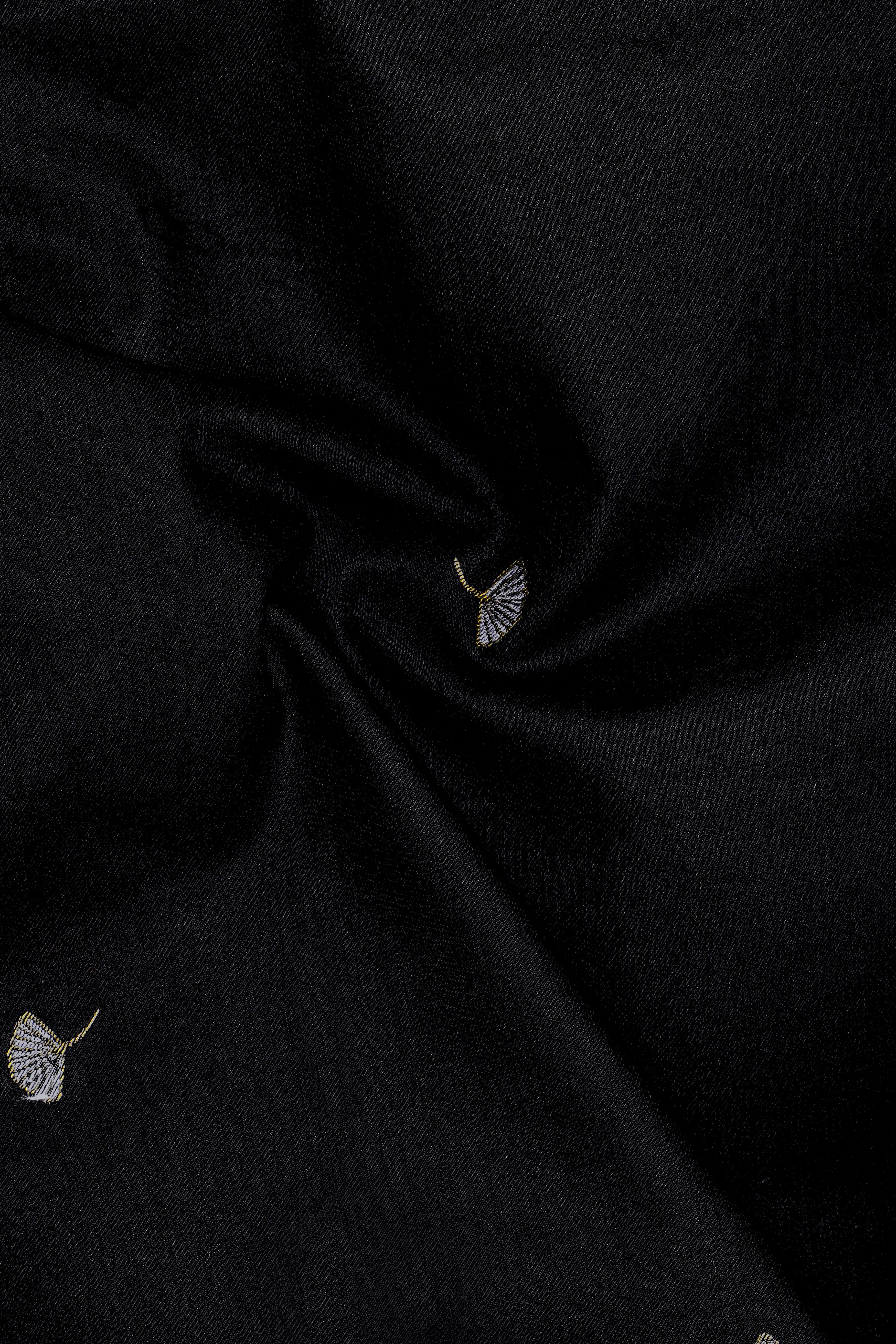 Raven-Jade Black Floral Butta Jacquard Textured Premium Cotton Dress Shirt 13450-CA-BLK-38, 13450-CA-BLK-H-38, 13450-CA-BLK-39, 13450-CA-BLK-H-39, 13450-CA-BLK-40, 13450-CA-BLK-H-40, 13450-CA-BLK-42, 13450-CA-BLK-H-42, 13450-CA-BLK-44, 13450-CA-BLK-H-44, 13450-CA-BLK-46, 13450-CA-BLK-H-46, 13450-CA-BLK-48, 13450-CA-BLK-H-48, 13450-CA-BLK-50, 13450-CA-BLK-H-50, 13450-CA-BLK-52, 13450-CA-BLK-H-52