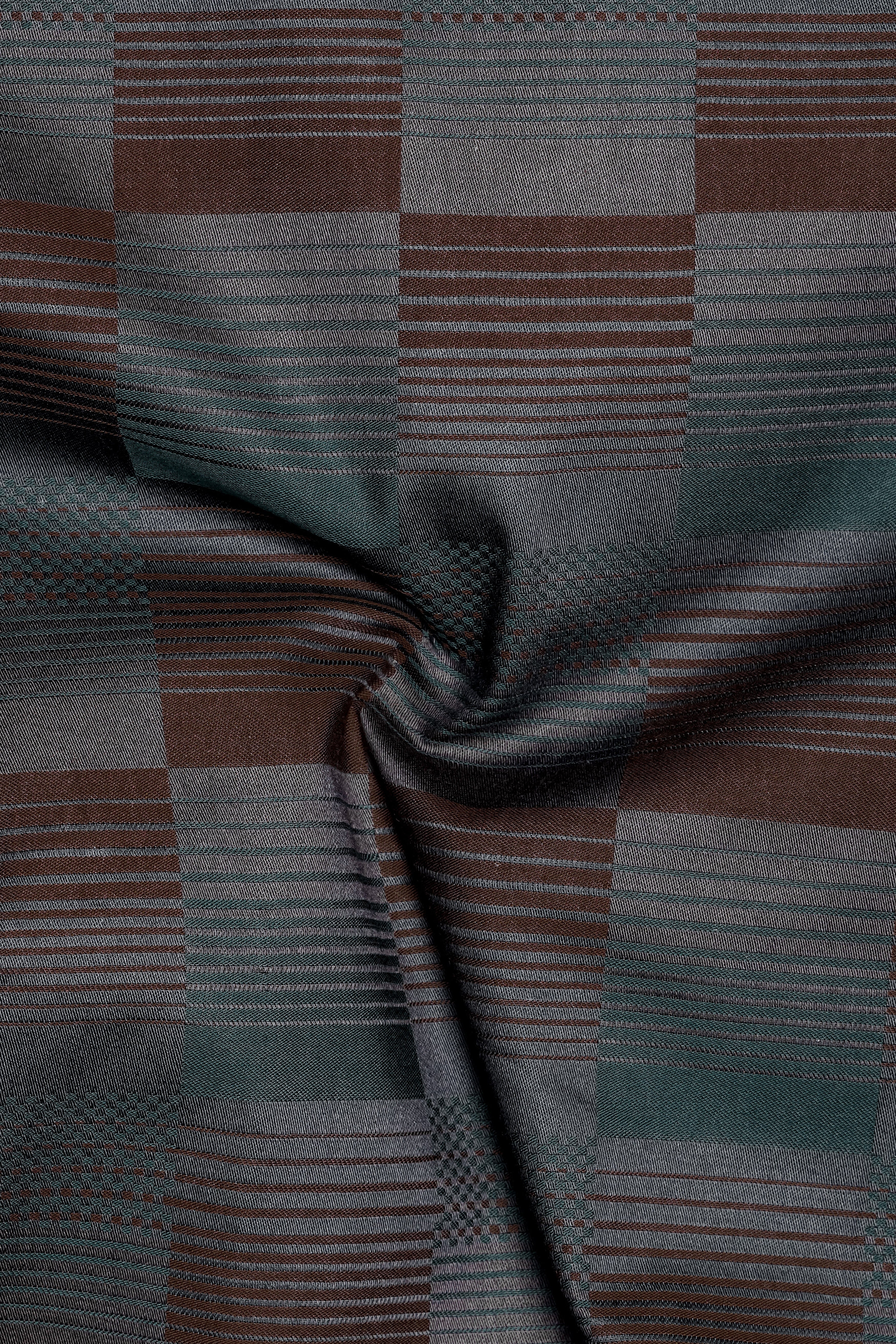 TimberLine-Bistre Brown And Plantation Green Barcode stripes Jacquard Textured Premium Cotton Dress Shirt 13454-BLK-38, 13454-BLK-H-38, 13454-BLK-39, 13454-BLK-H-39, 13454-BLK-40, 13454-BLK-H-40, 13454-BLK-42, 13454-BLK-H-42, 13454-BLK-44, 13454-BLK-H-44, 13454-BLK-46, 13454-BLK-H-46, 13454-BLK-48, 13454-BLK-H-48, 13454-BLK-50, 13454-BLK-H-50, 13454-BLK-52, 13454-BLK-H-52