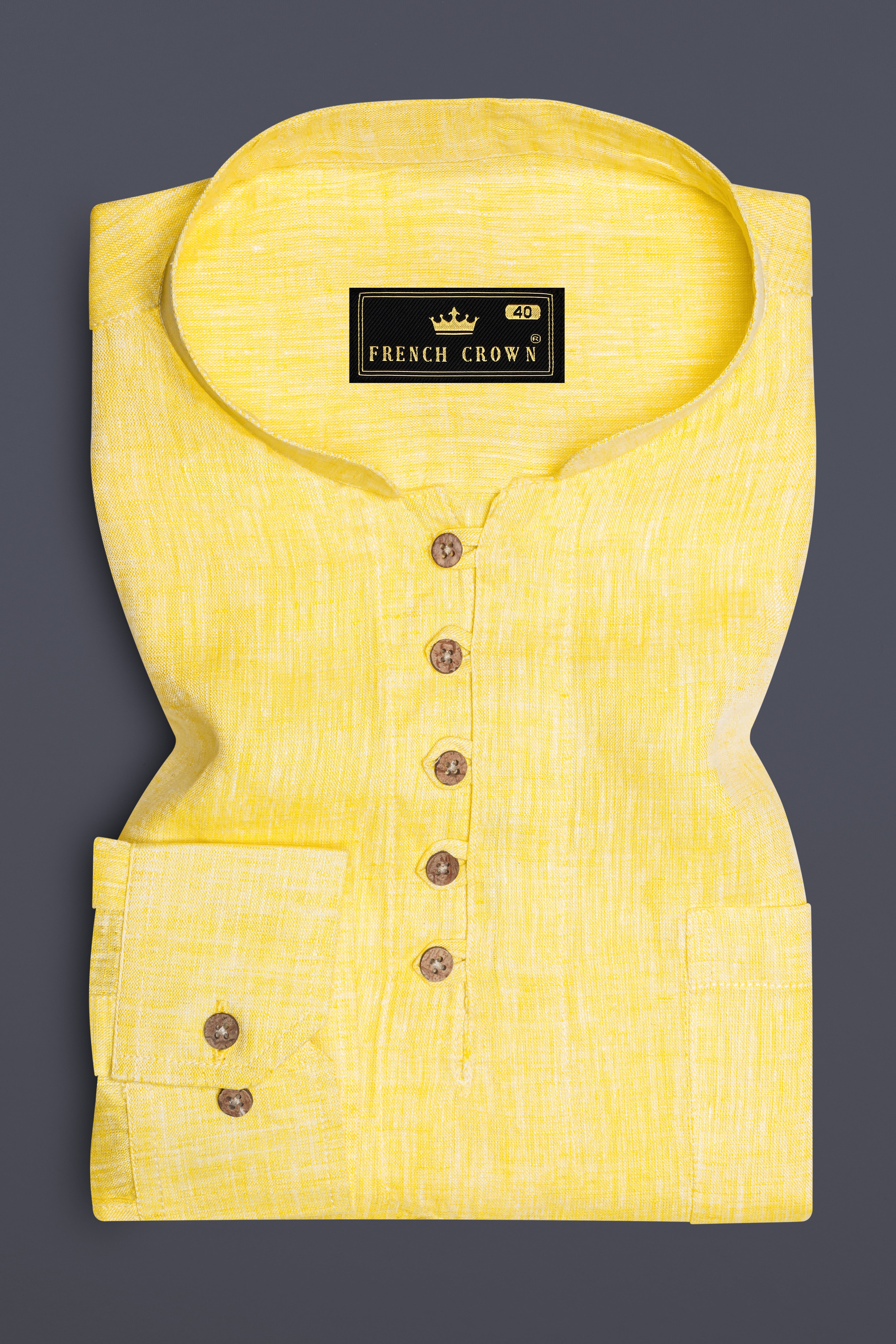 GoldenAura-Primrose Yellow Solid Premium Luxuries Linen Casual Kurta Shirt 13456-KS-38, 13456-KS-H-38, 13456-KS-39, 13456-KS-H-39, 13456-KS-40, 13456-KS-H-40, 13456-KS-42, 13456-KS-H-42, 13456-KS-44, 13456-KS-H-44, 13456-KS-46, 13456-KS-H-46, 13456-KS-48, 13456-KS-H-48, 13456-KS-50, 13456-KS-H-50, 13456-KS-52, 13456-KS-H-52