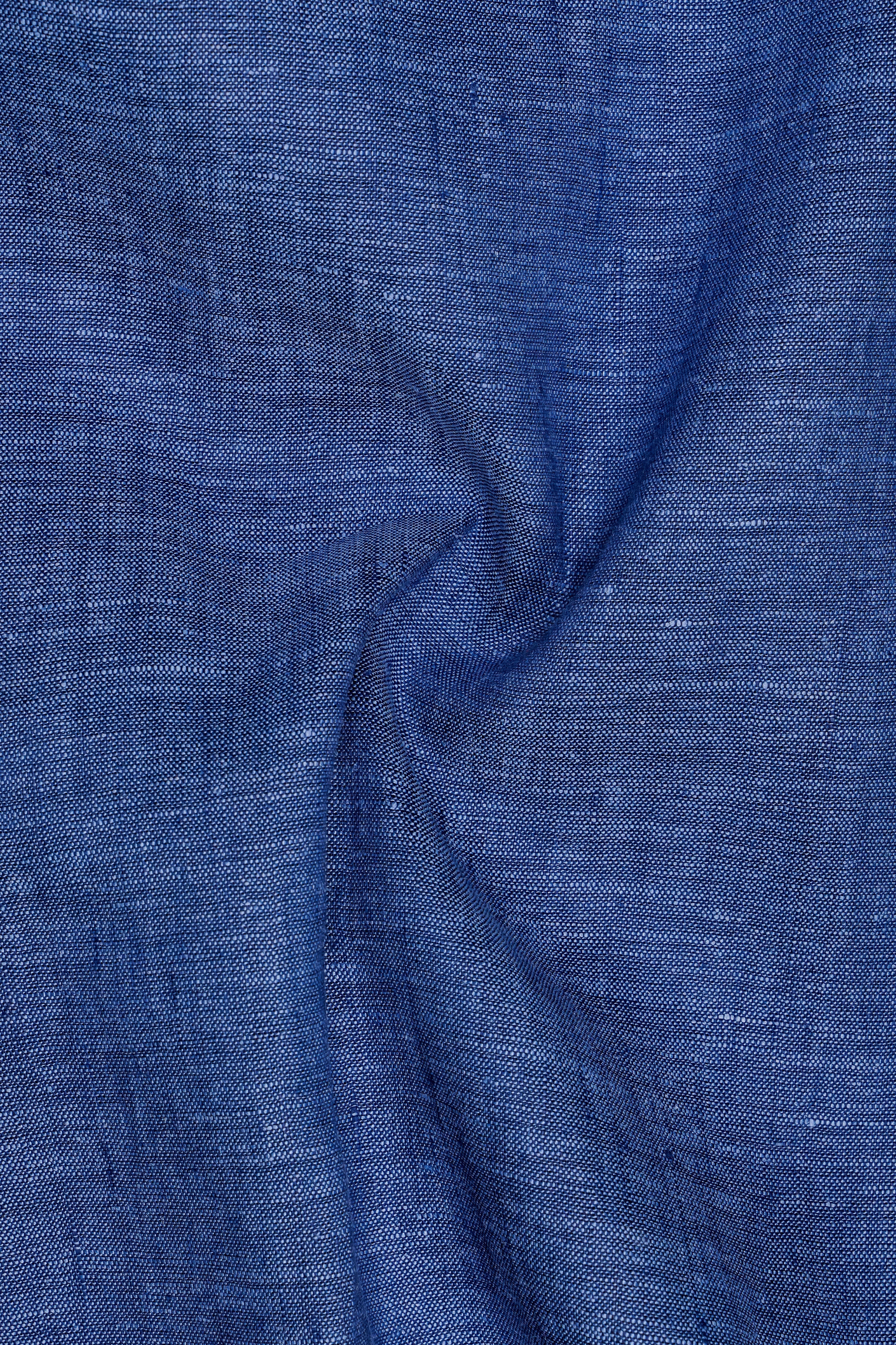 OrbitLuxe-Astronaut Blue Textured Premium Luxuries Linen Dress Shirt 13468-38, 13468-H-38, 13468-39, 13468-H-39, 13468-40, 13468-H-40, 13468-42, 13468-H-42, 13468-44, 13468-H-44, 13468-46, 13468-H-46, 13468-48, 13468-H-48, 13468-50, 13468-H-50, 13468-52, 13468-H-52