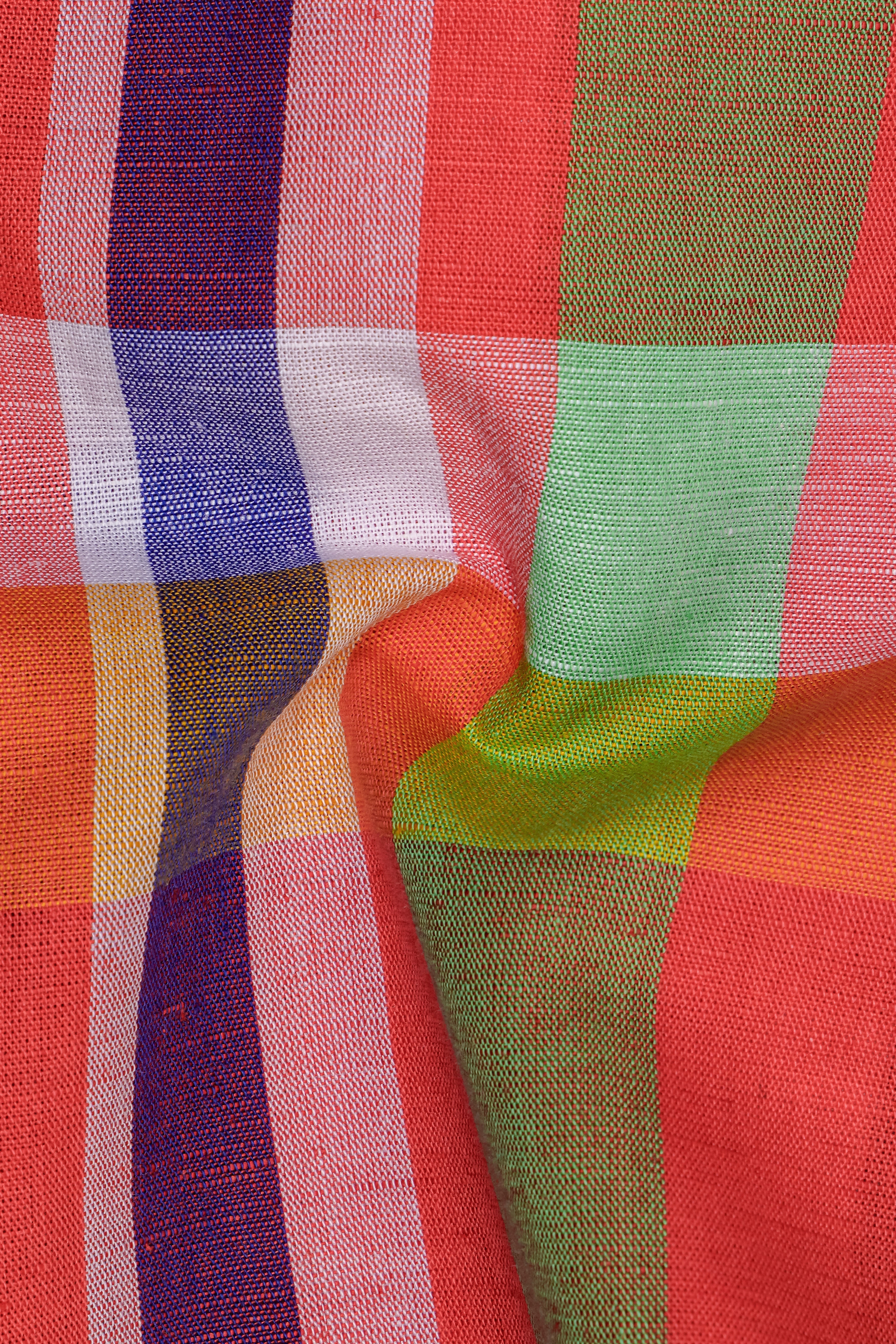 Tangerine-Valencia Orange And Norway Green Plaid Premium Luxuries Linen Multicolor Casual Shirt 13474-BLE-38, 13474-BLE-H-38, 13474-BLE-39, 13474-BLE-H-39, 13474-BLE-40, 13474-BLE-H-40, 13474-BLE-42, 13474-BLE-H-42, 13474-BLE-44, 13474-BLE-H-44, 13474-BLE-46, 13474-BLE-H-46, 13474-BLE-48, 13474-BLE-H-48, 13474-BLE-50, 13474-BLE-H-50, 13474-BLE-52, 13474-BLE-H-52