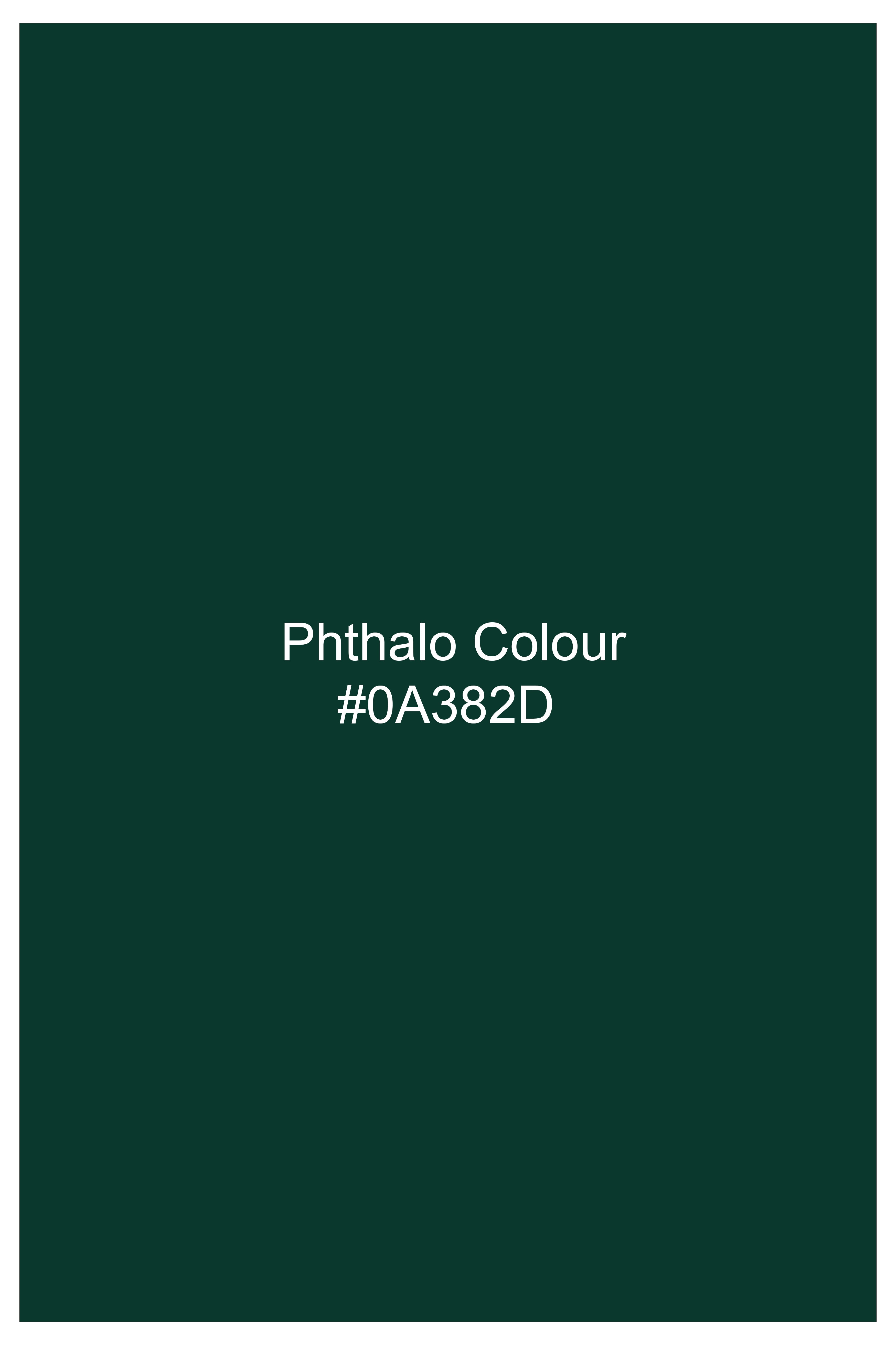 Heritage-Phthalo Green Plaid Oxford Premium Cotton Semi Formal Shirt