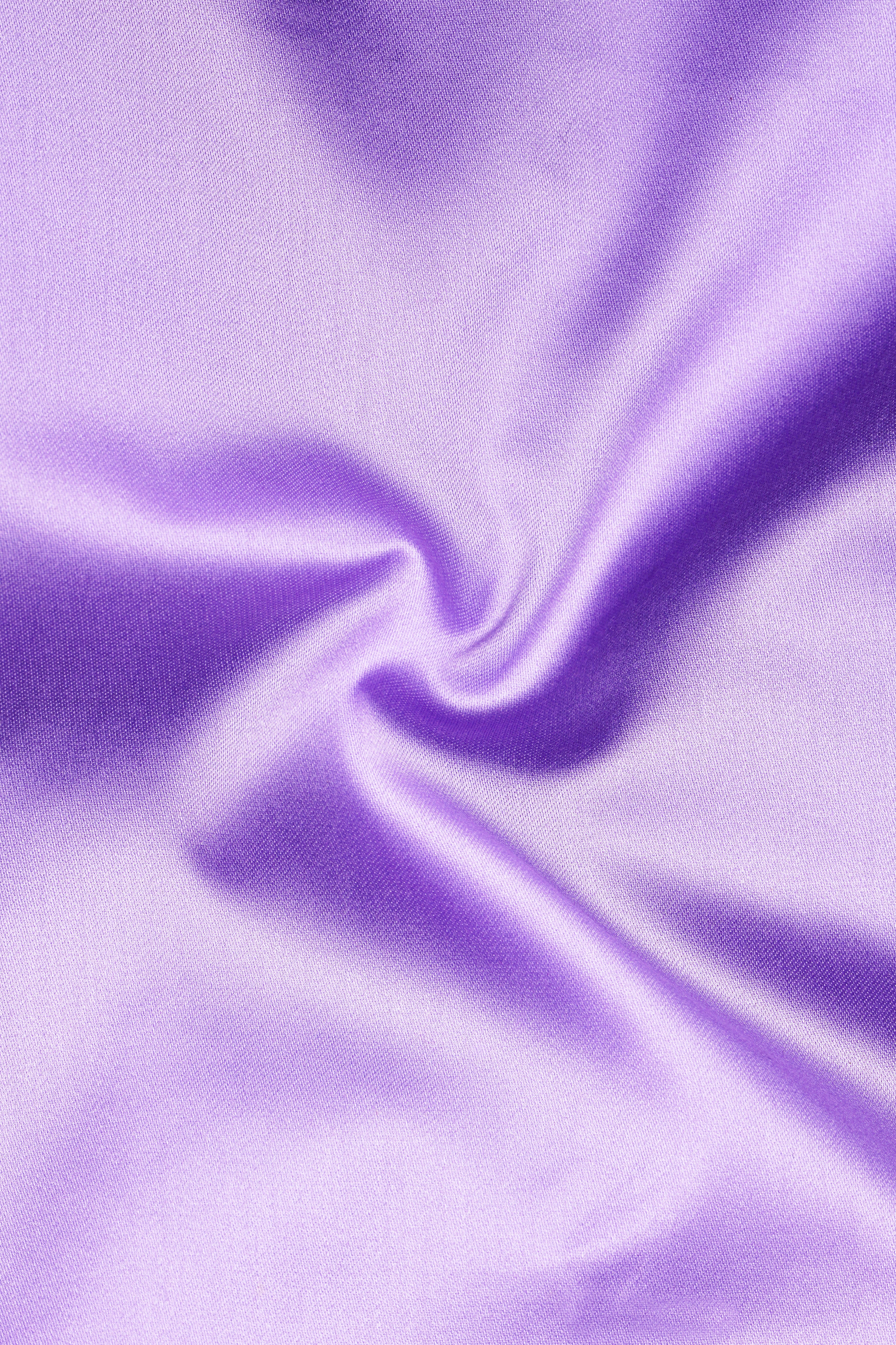 Amethyst Hue-Wisteria Purple Solid Subtle Sheen Super Soft Premium Cotton Dress Shirt