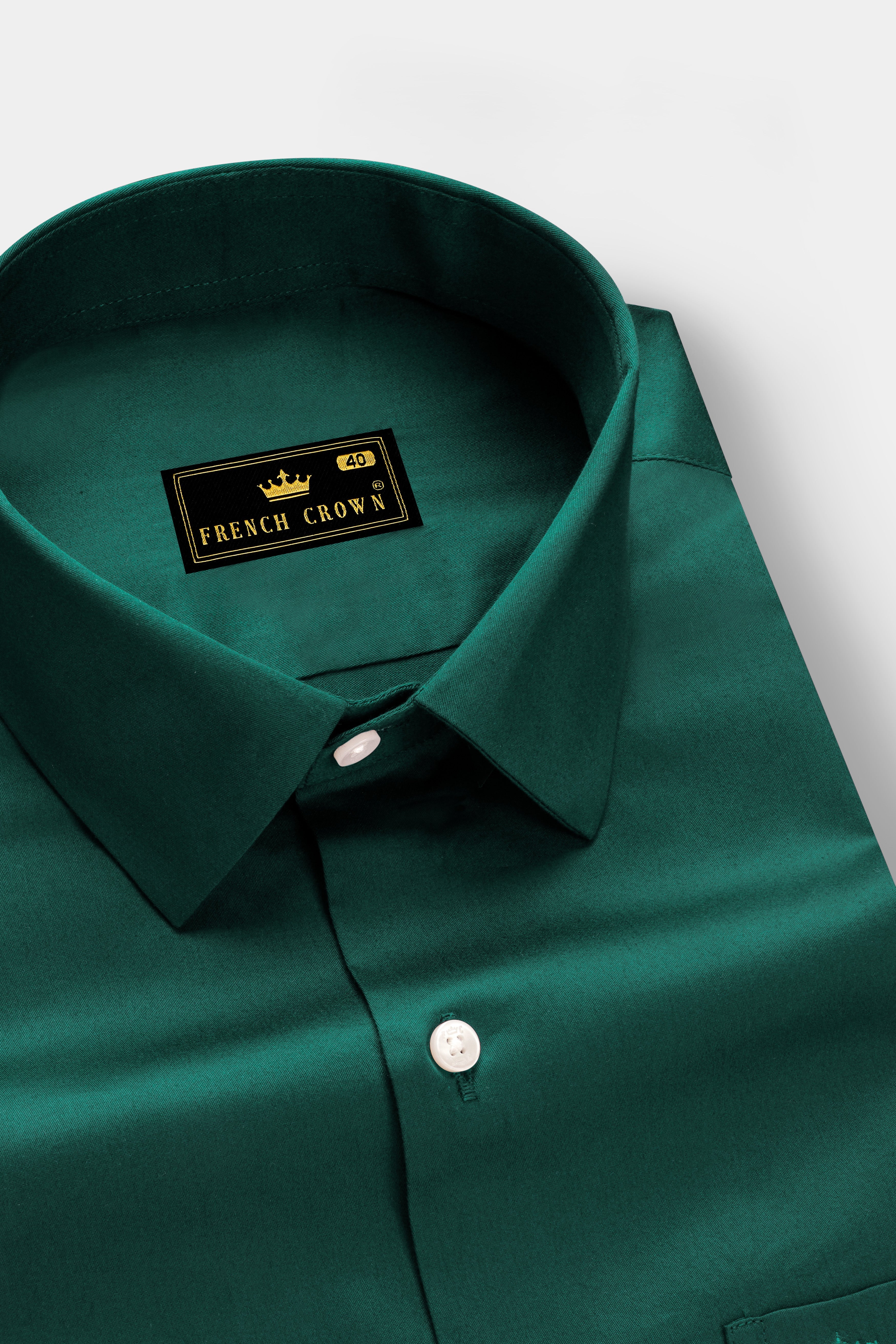 Mystic Grove-Everglade Green Solid Subtle Sheen Super Soft Premium Cotton Dress Shirt 13591-38, 13591-H-38, 13591-39, 13591-H-39, 13591-40, 13591-H-40, 13591-42, 13591-H-42, 13591-44, 13591-H-44, 13591-46, 13591-H-46, 13591-48, 13591-H-48, 13591-50, 13591-H-50, 13591-52, 13591-H-52