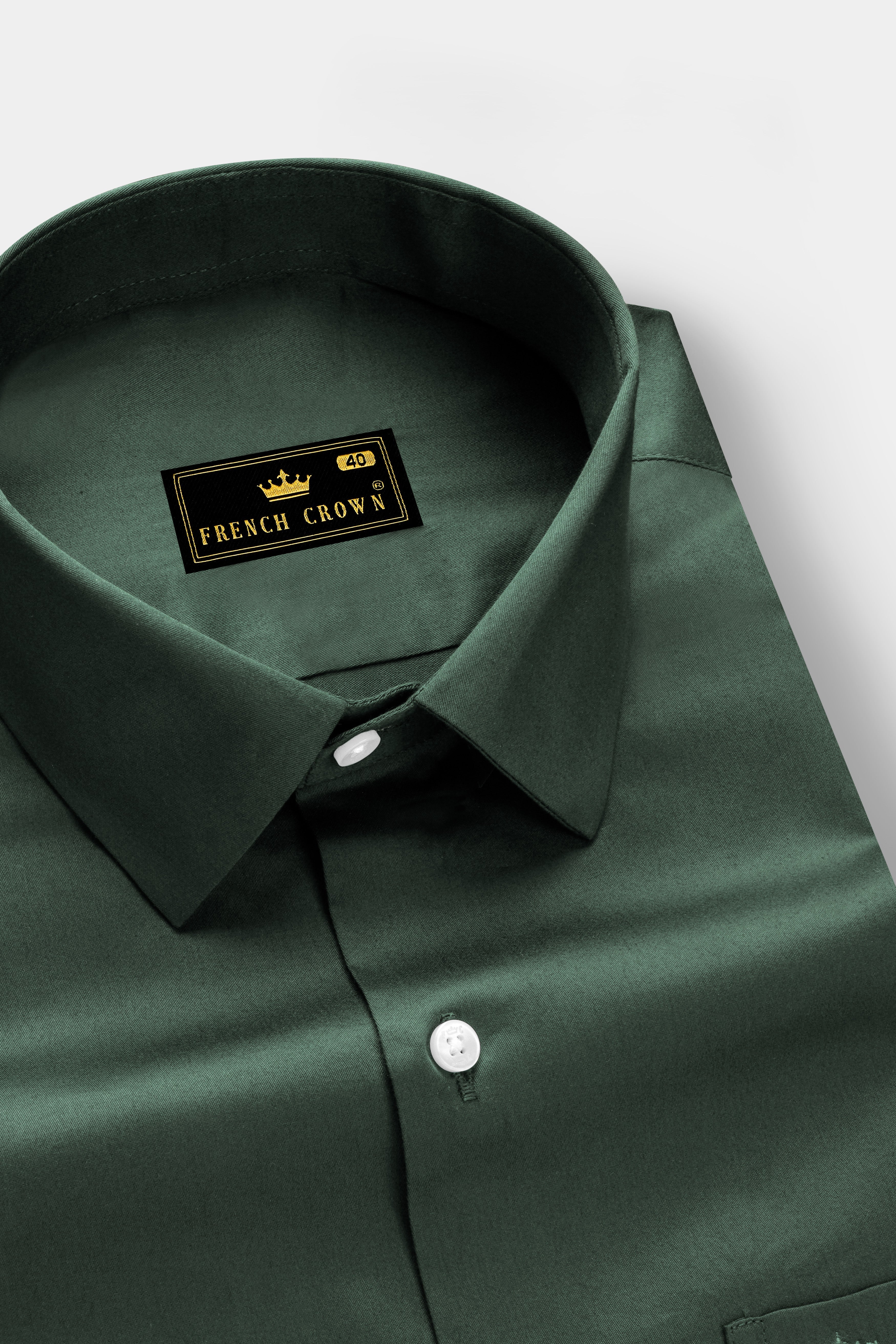 Aurora-Lunar Green Solid Subtle Sheen Super Soft Premium Cotton Dress Shirt 13597-38, 13597-H-38, 13597-39, 13597-H-39, 13597-40, 13597-H-40, 13597-42, 13597-H-42, 13597-44, 13597-H-44, 13597-46, 13597-H-46, 13597-48, 13597-H-48, 13597-50, 13597-H-50, 13597-52, 13597-H-52