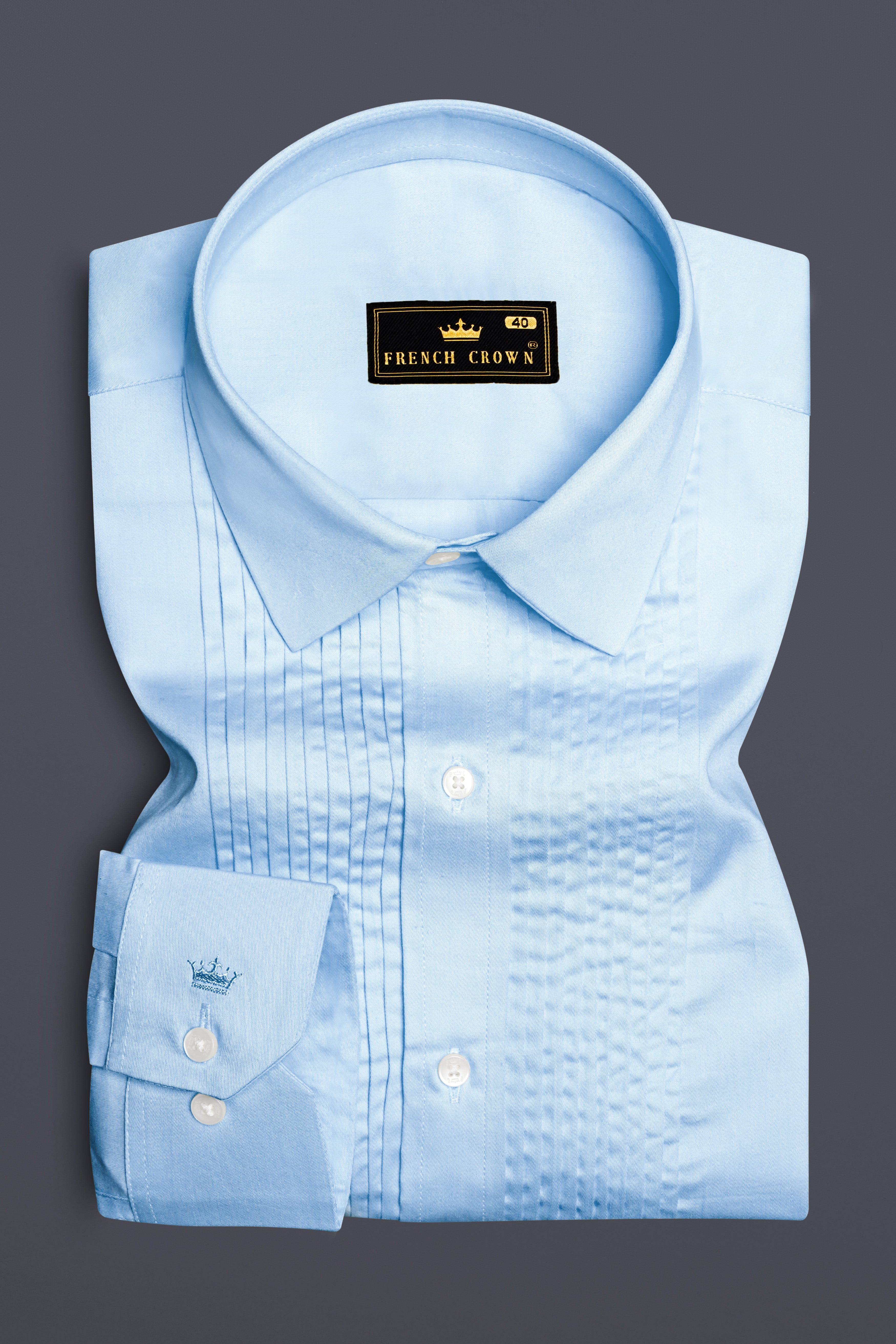 Serene Sky-Periwinkle Blue Solid Subtle Sheen Super Soft Premium Cotton Tuxedo Shirt 13621-TXD-38, 13621-TXD-H-38, 13621-TXD-39, 13621-TXD-H-39, 13621-TXD-40, 13621-TXD-H-40, 13621-TXD-42, 13621-TXD-H-42, 13621-TXD-44, 13621-TXD-H-44, 13621-TXD-46, 13621-TXD-H-46, 13621-TXD-48, 13621-TXD-H-48, 13621-TXD-50, 13621-TXD-H-50, 13621-TXD-52, 13621-TXD-H-52