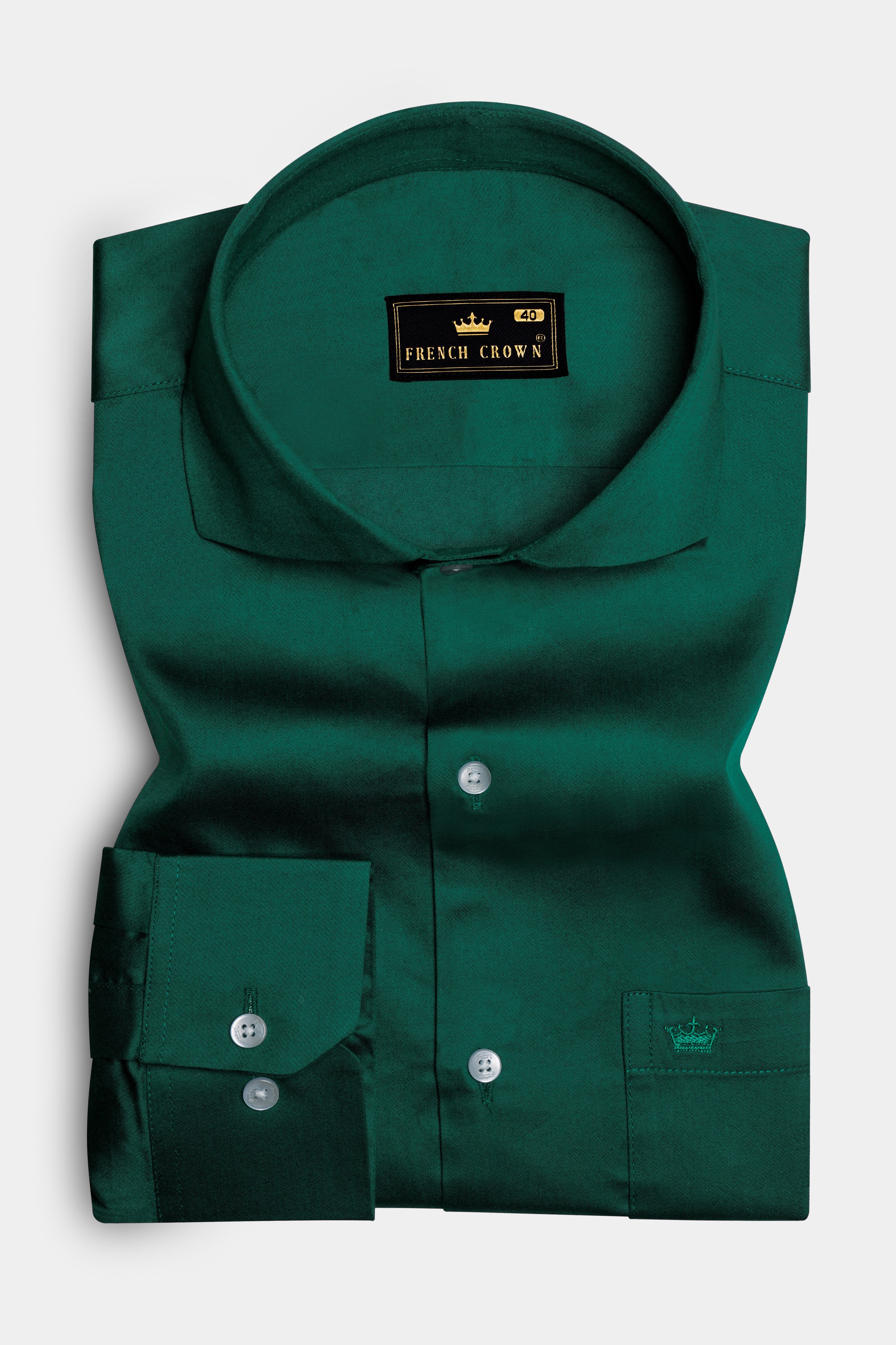Mystic Grove-Everglade Green Solid Subtle Sheen Super Soft Premium Cotton Cut Away Collar Dress Shirt 13642-CA-38, 13642-CA-H-38, 13642-CA-39, 13642-CA-H-39, 13642-CA-40, 13642-CA-H-40, 13642-CA-42, 13642-CA-H-42, 13642-CA-44, 13642-CA-H-44, 13642-CA-46, 13642-CA-H-46, 13642-CA-48, 13642-CA-H-48, 13642-CA-50, 13642-CA-H-50, 13642-CA-52, 13642-CA-H-52