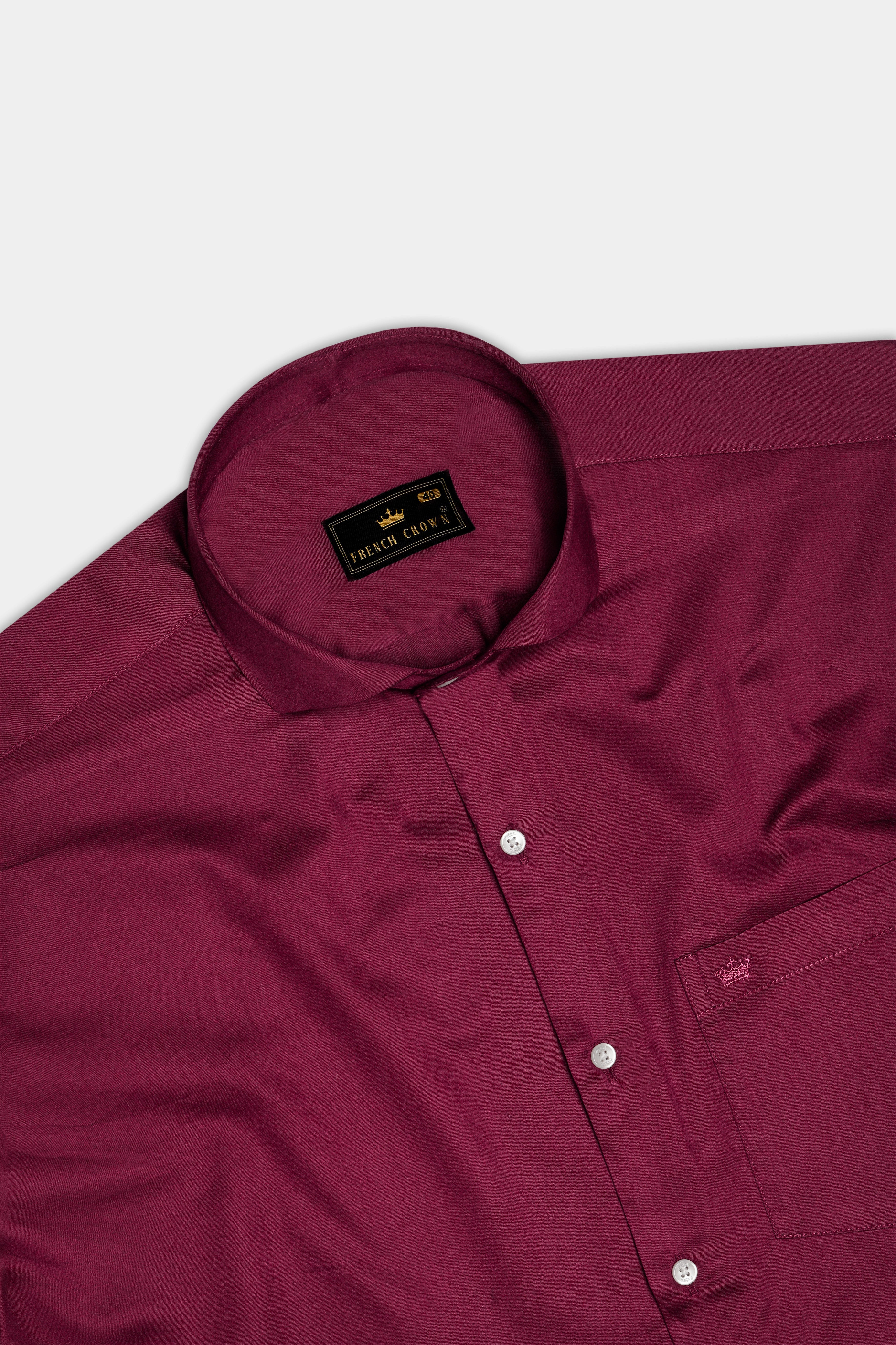 Raspberry-Wine Berry Solid Maroon Subtle Sheen Super Soft Premium Cotton Cut Away Collar Dress Shirt 13649-CA-38, 13649-CA-H-38, 13649-CA-39, 13649-CA-H-39, 13649-CA-40, 13649-CA-H-40, 13649-CA-42, 13649-CA-H-42, 13649-CA-44, 13649-CA-H-44, 13649-CA-46, 13649-CA-H-46, 13649-CA-48, 13649-CA-H-48, 13649-CA-50, 13649-CA-H-50, 13649-CA-52, 13649-CA-H-52
