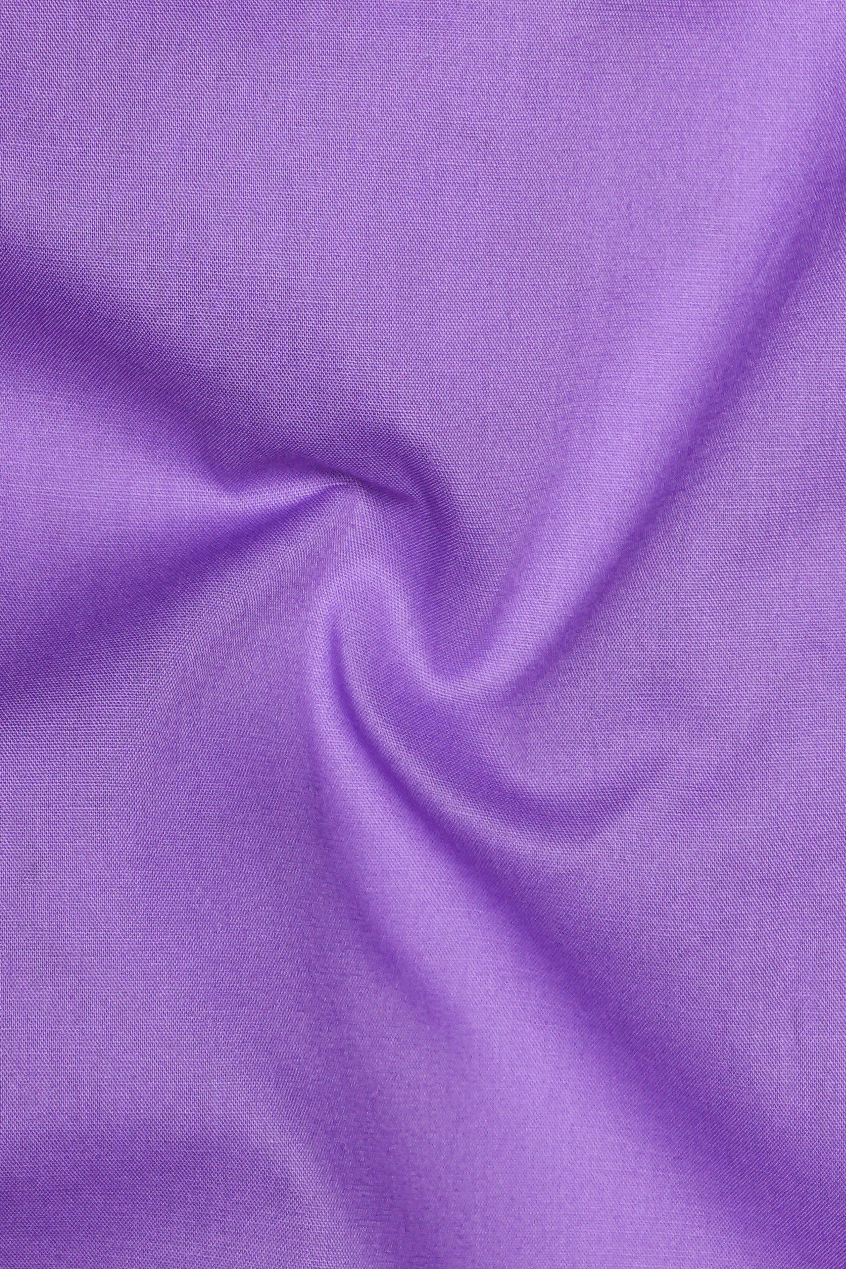 Amethyst-Rich Lilac Purple Solid Subtle Sheen Super Soft Premium Cotton Dress Shirt