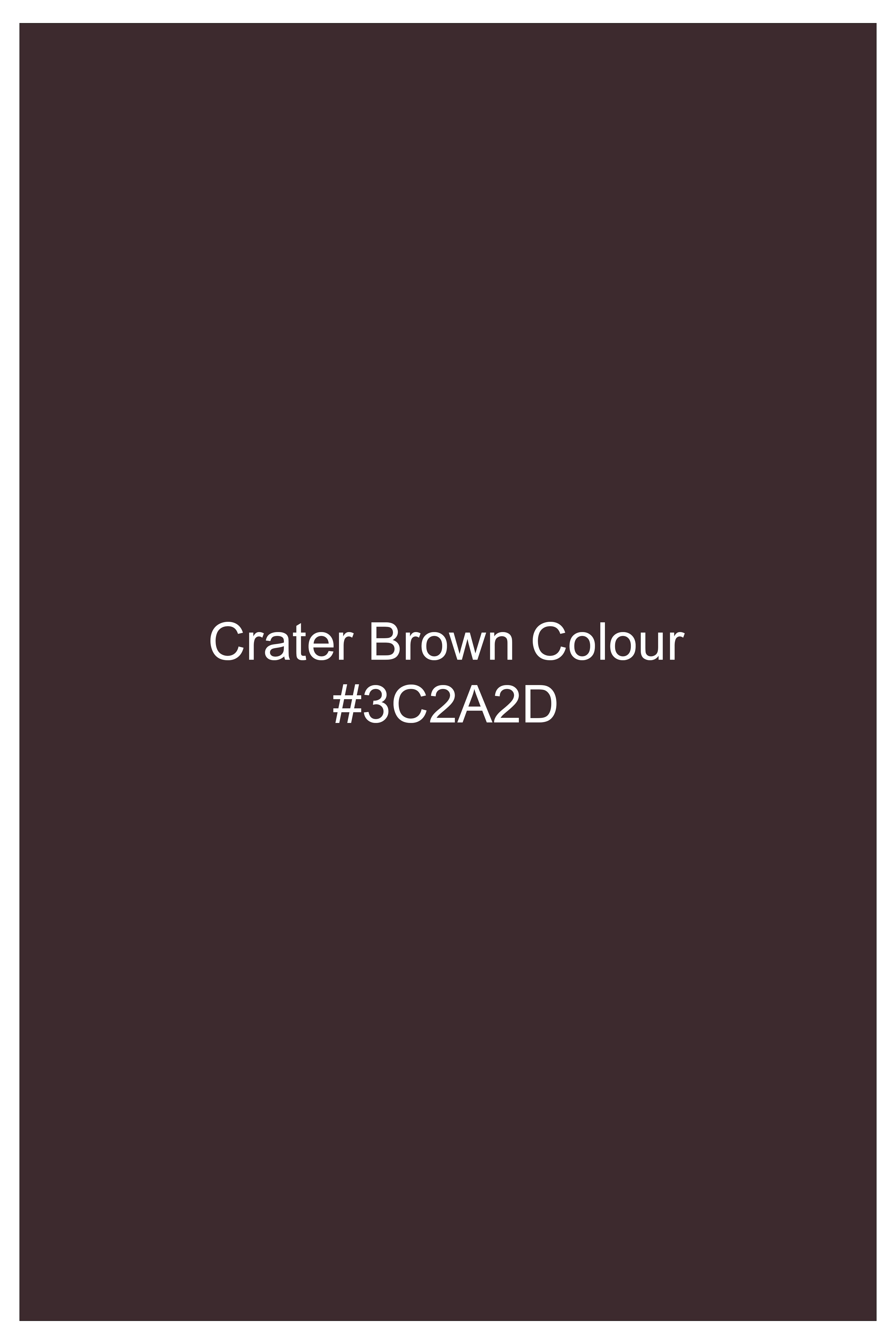 Crater Brown Checks Plaid Oxford Cotton Shirt