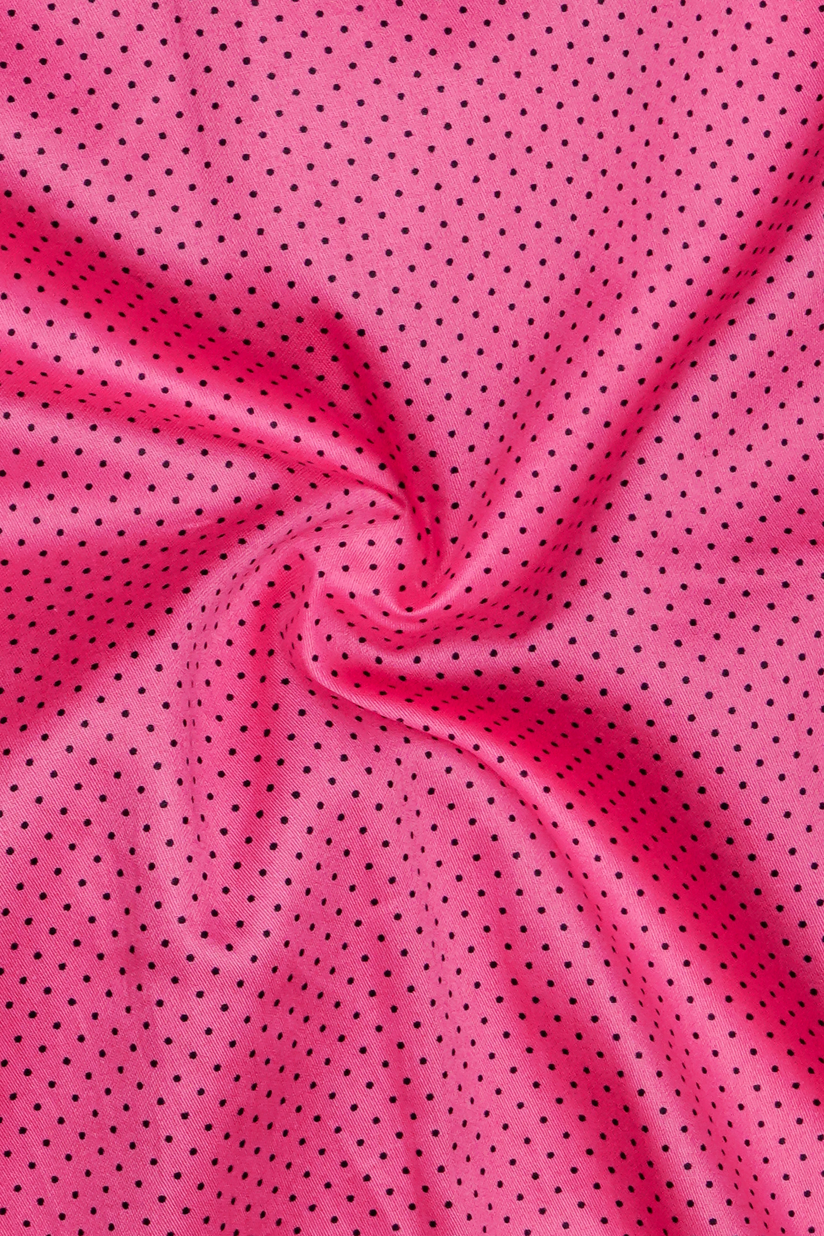 Rosisse-French Rose Dots Printed Subtle Sheen Super Soft Premium Cotton Casual Shirt