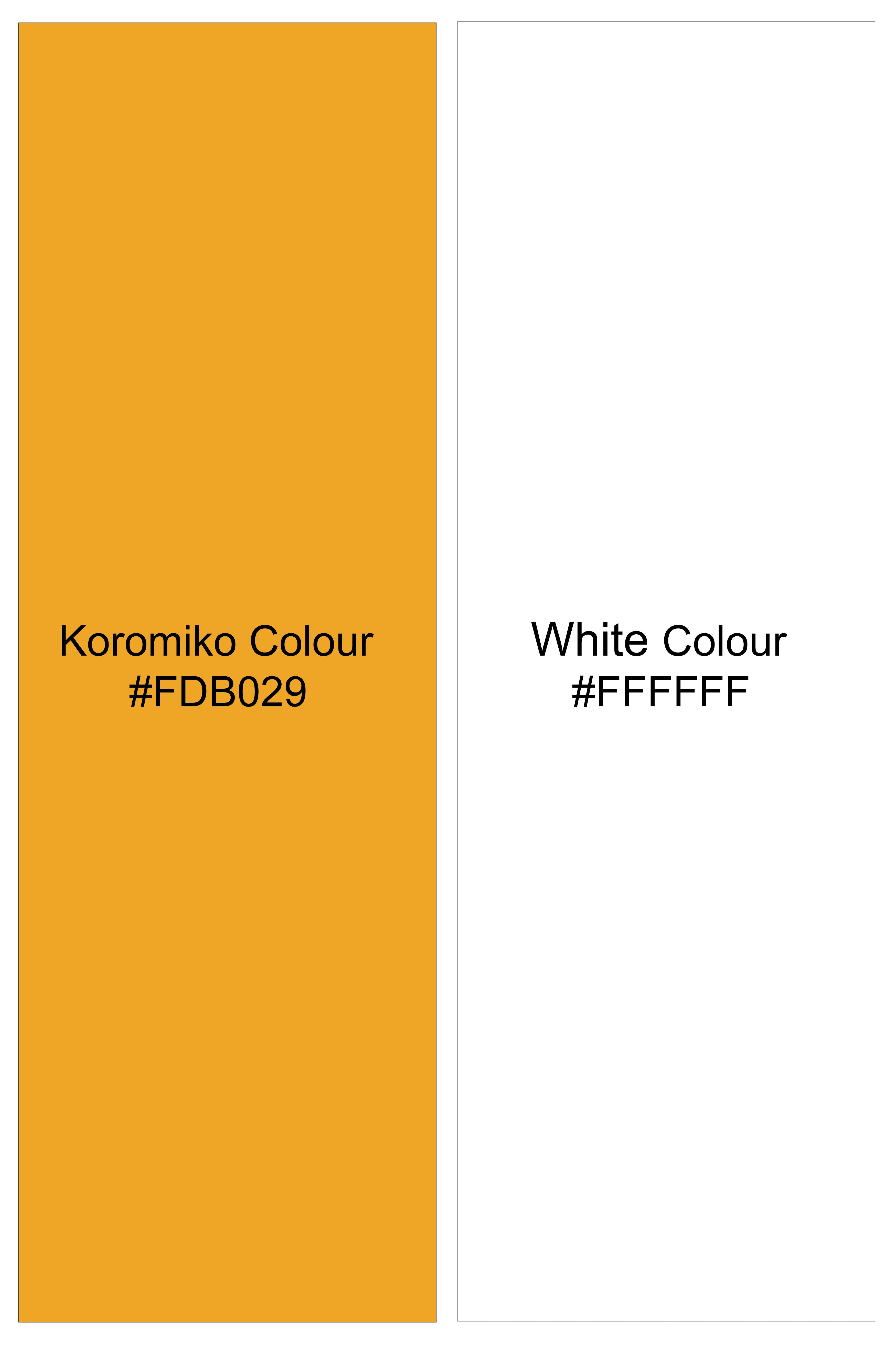 Aurisel-Koromiko Yellow And Bright White Striped Super Soft Premium Cotton Formal White Cuff Collar Shirt