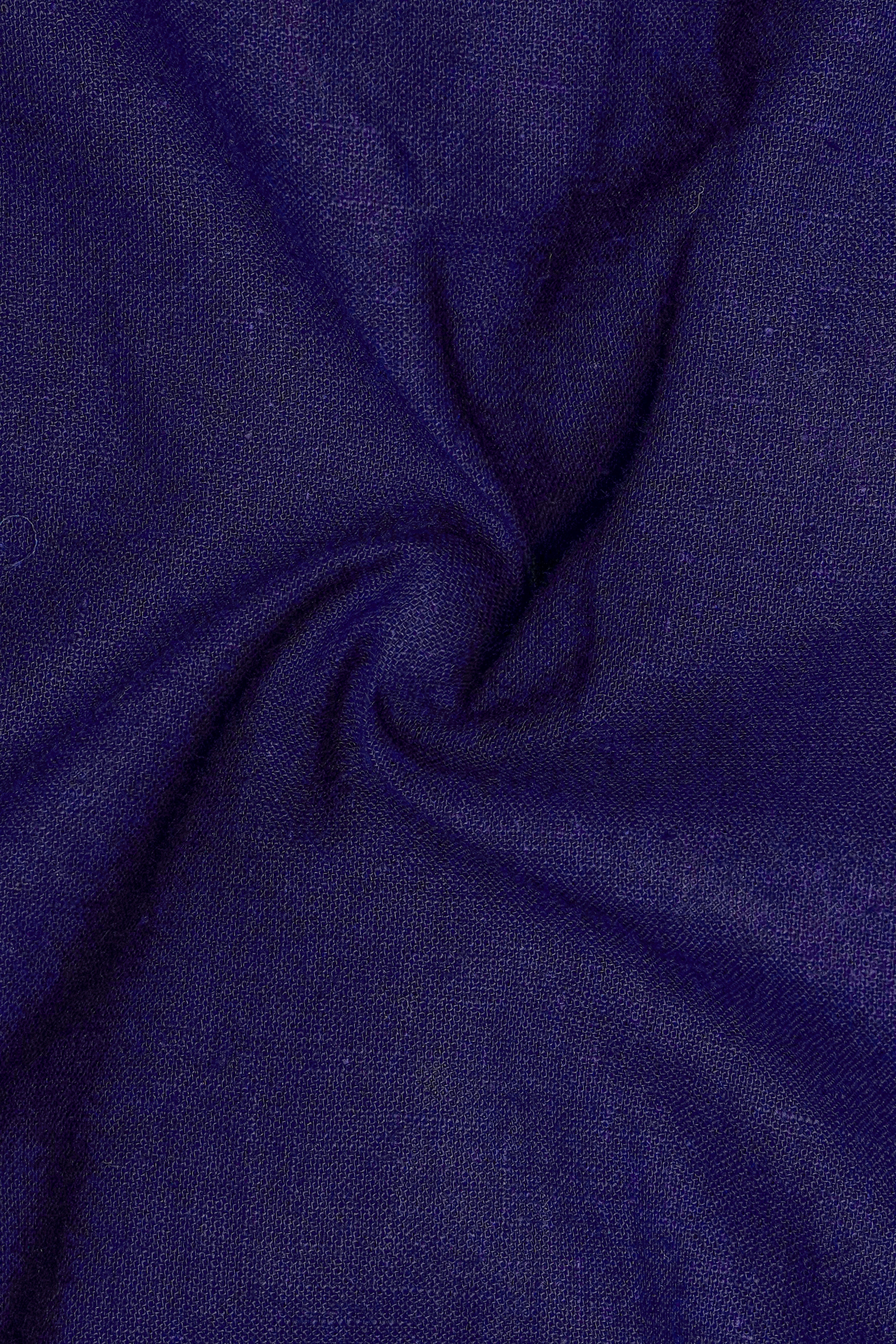 Lustraze-Violent Blue Luxurious Linen Dress Shirt