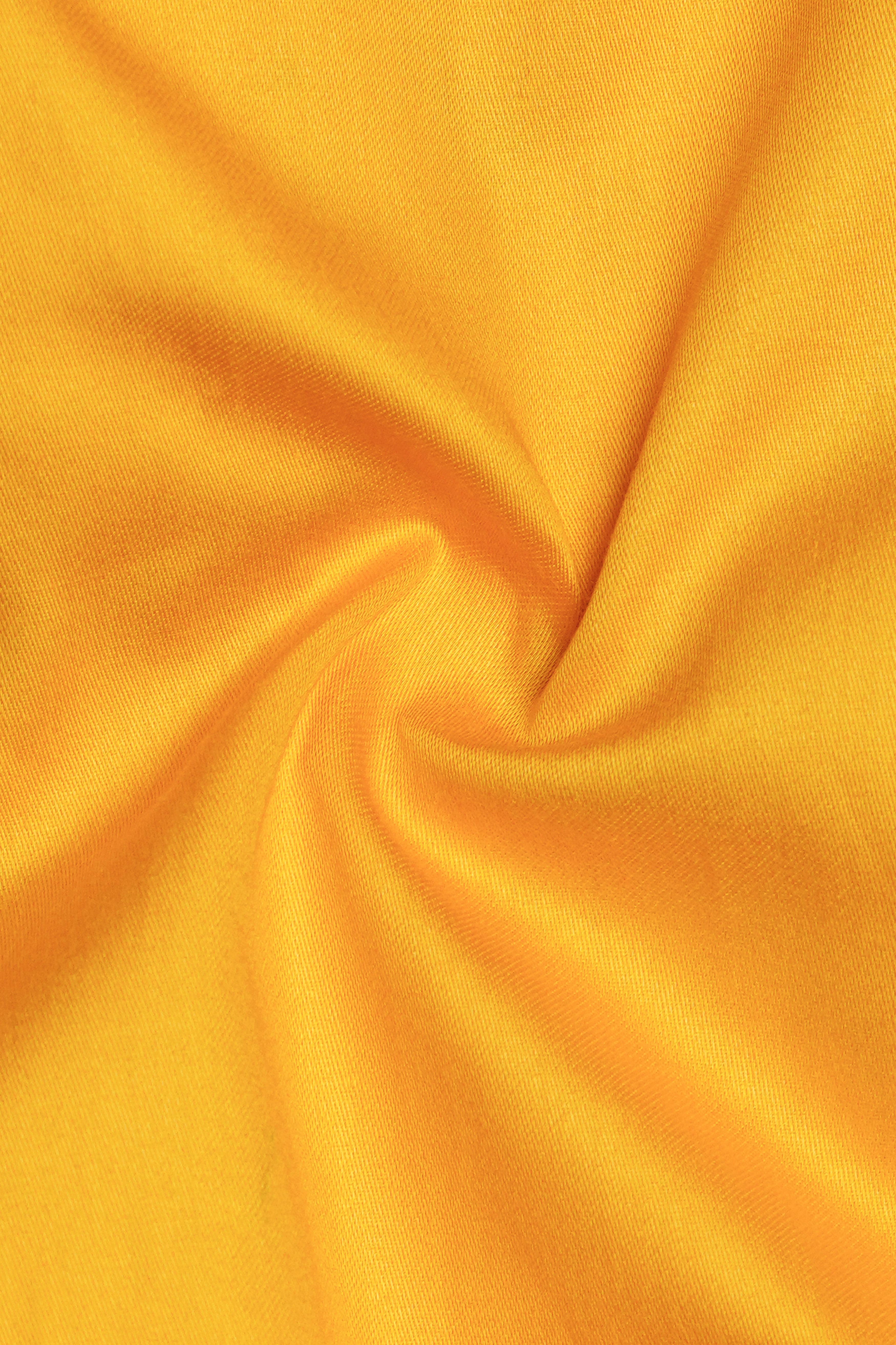 Zestine-Squash Orange  Subtle Sheen Super Soft Premium Cotton Cut Away Collar Dress Shirt