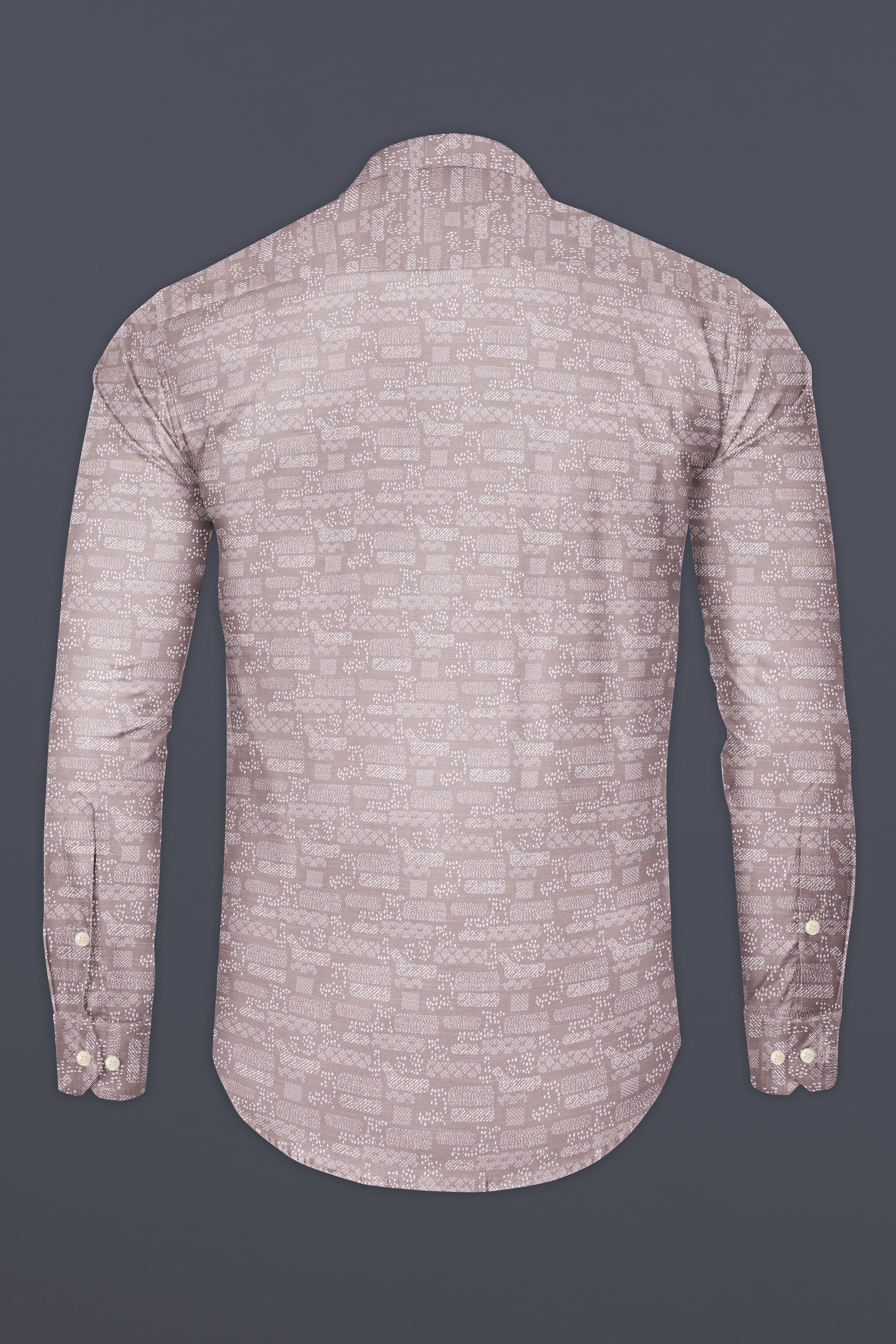 Petalith-Venus Pink Printed Luxurious Linen Casual Designer Shirt