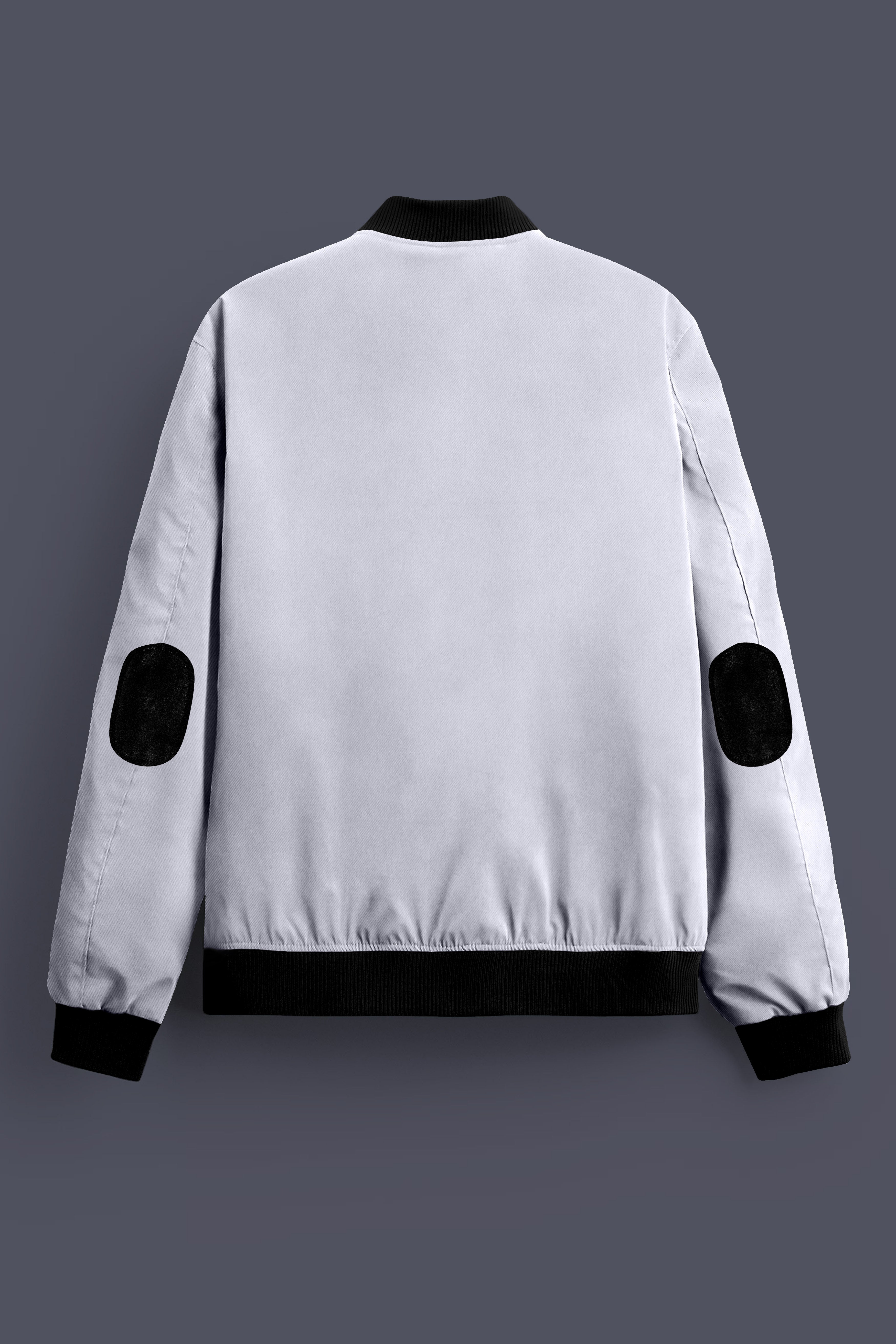 Primoux-Prelude Gray Premium Cotton Bomber Jacket