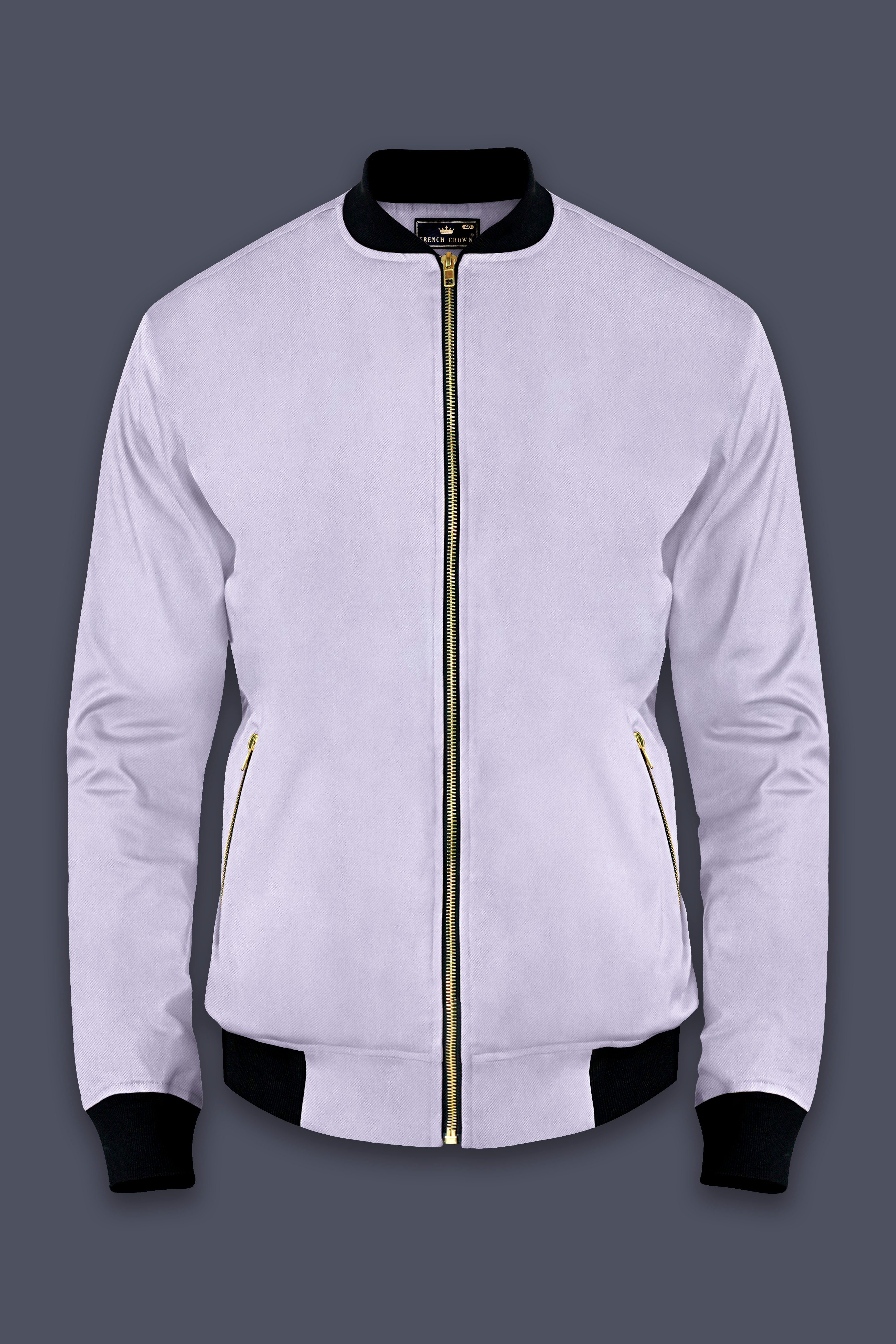 Primoux-Prelude Blue Premium Cotton Bomber Jacket