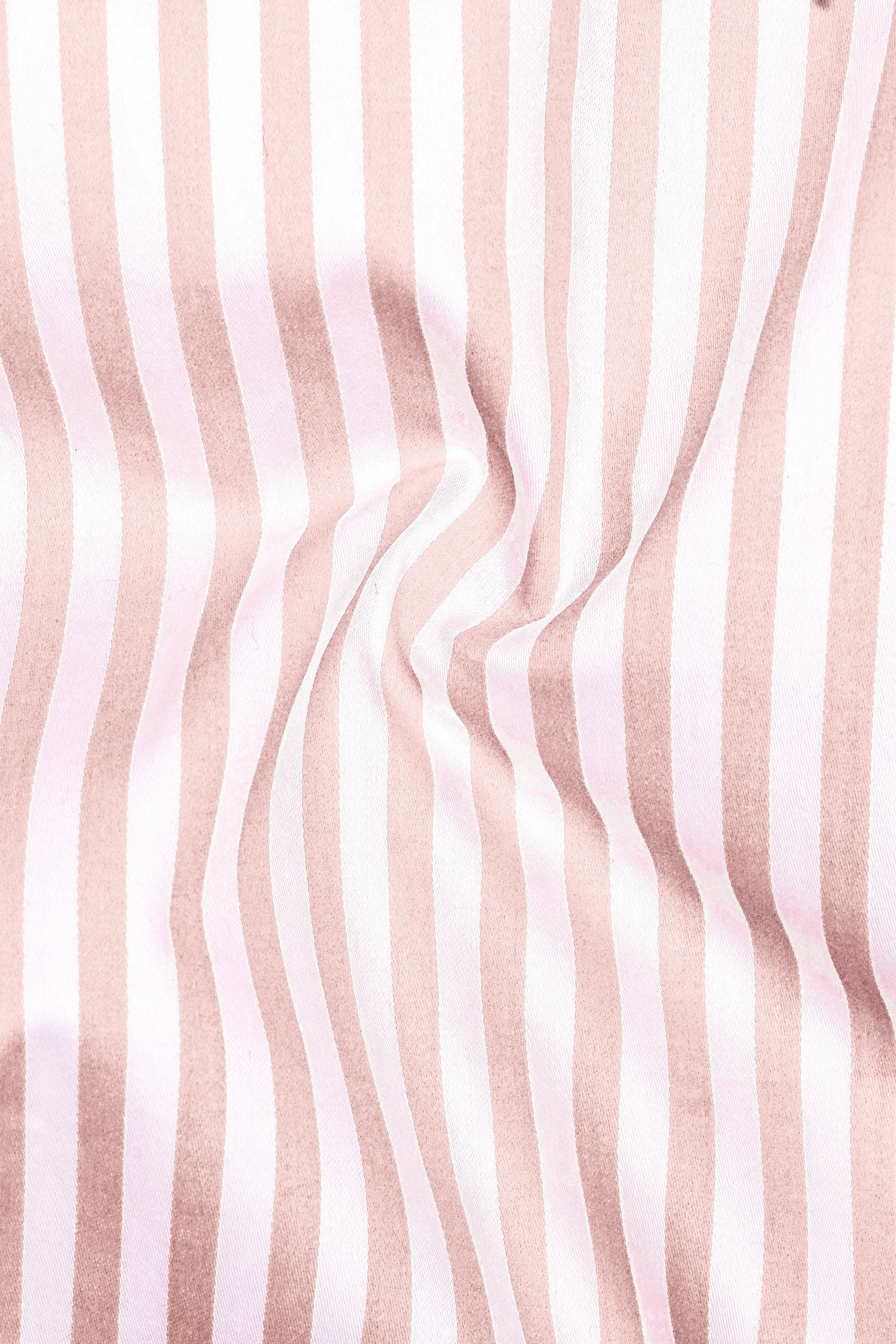 Roselure-Carousel Pink And Bright White Striped Subtle Sheen Super Soft Premium Cotton Dress Shirt