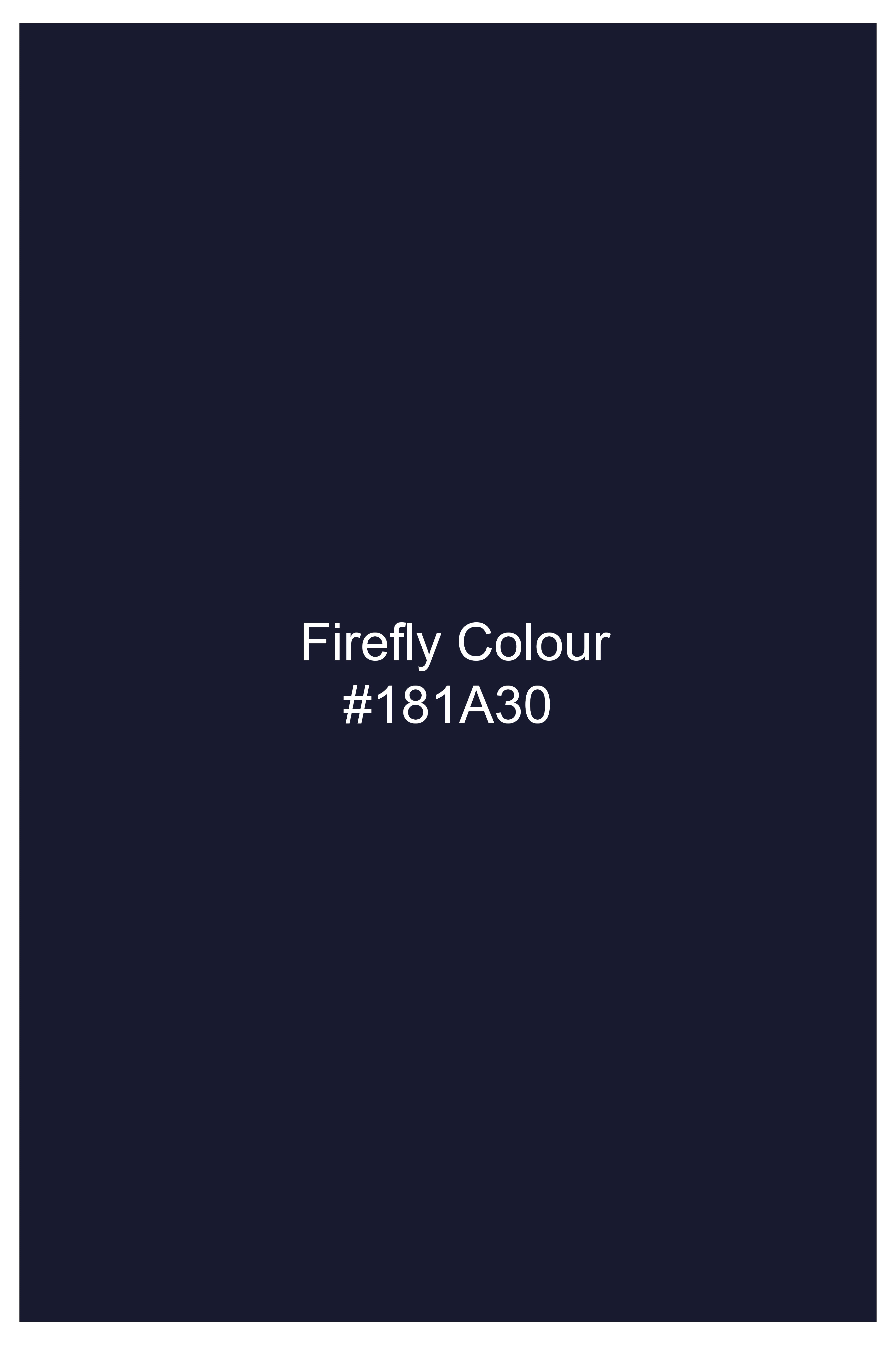 Bluvivo-Firefly Denim Blue Polka Dotted Printed Super Soft Premium Cotton Casual Shirt