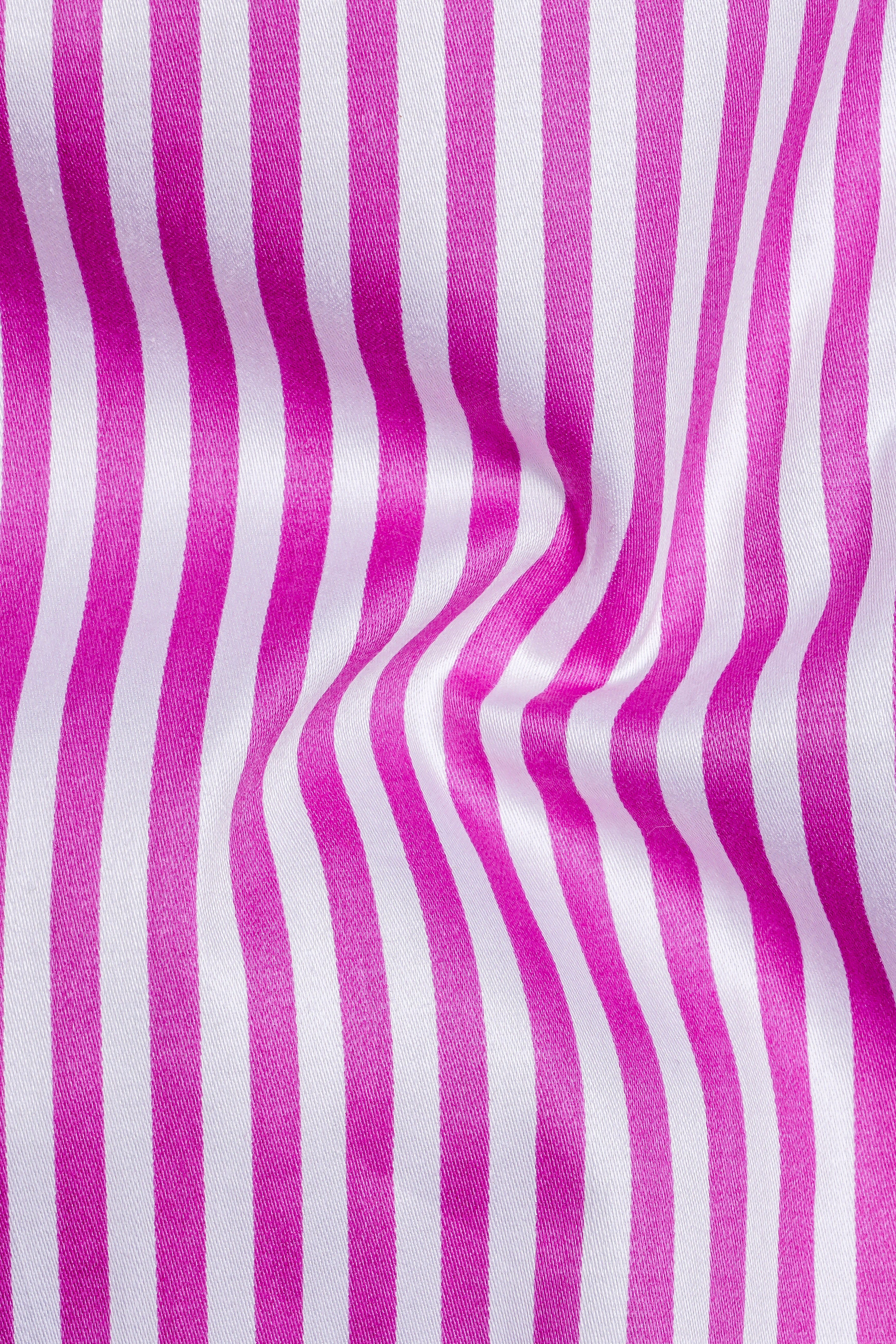 Rosavon-Purplish Pink And Bright White Candy Striped Subtle Sheen Super Soft Premium Cotton Cuff Collar Dress Shirt