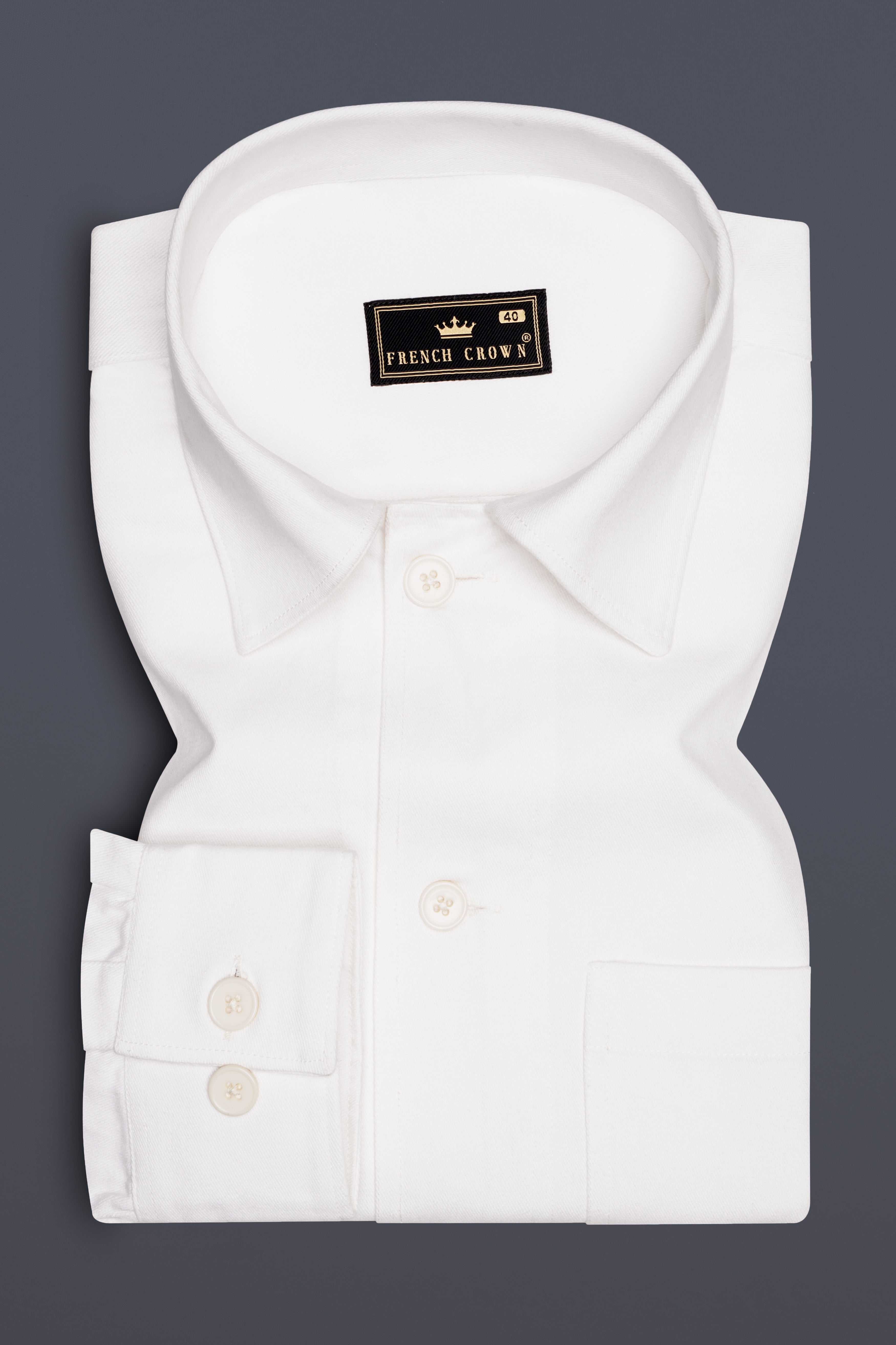 Alvesso-Bright White Heavyweight Premium Cotton Designer Overshirt/Shacket