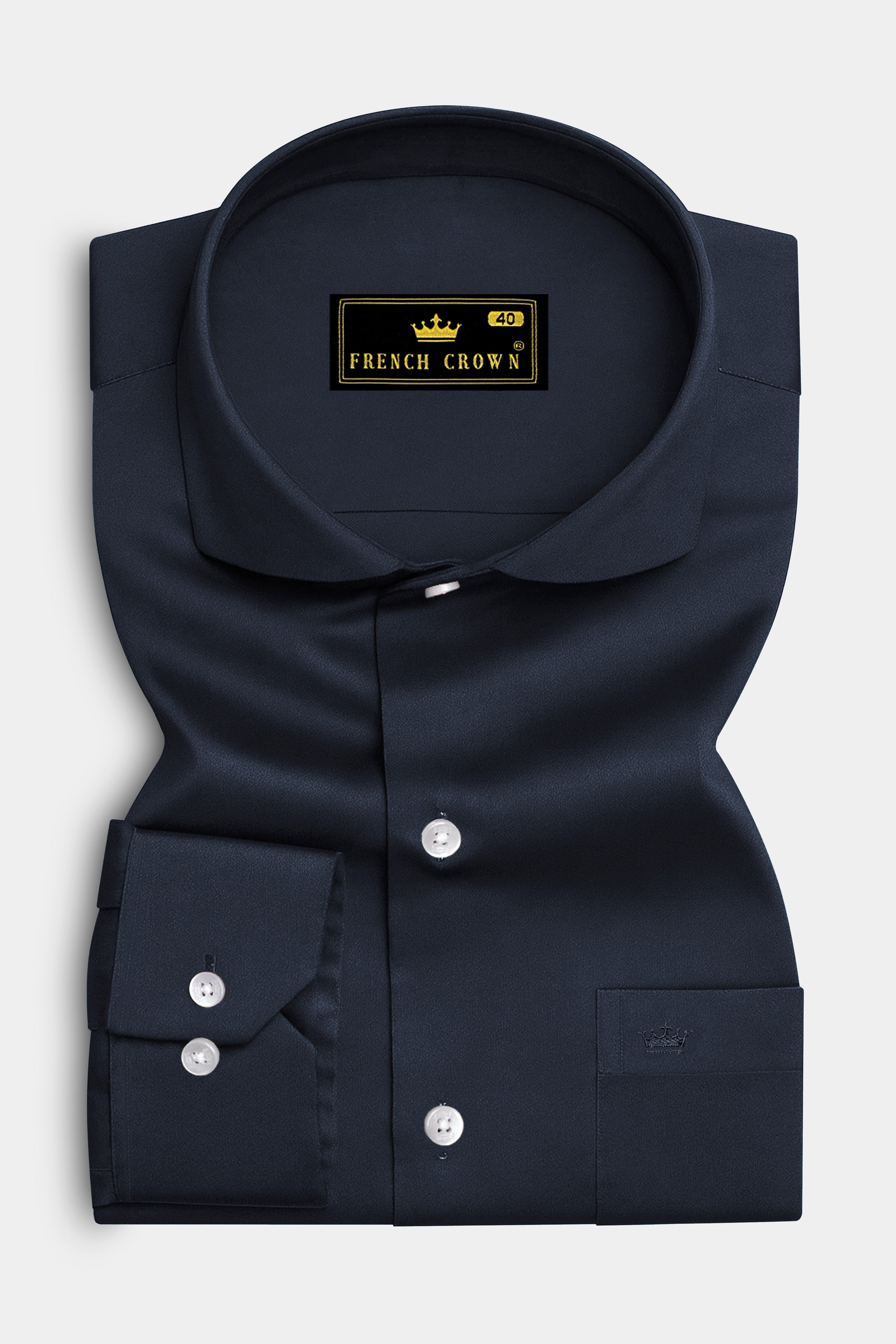 Bluvoro-Haiti Gray Subtle Sheen Super Soft Premium Cotton Cut Away Collar Dress Shirt