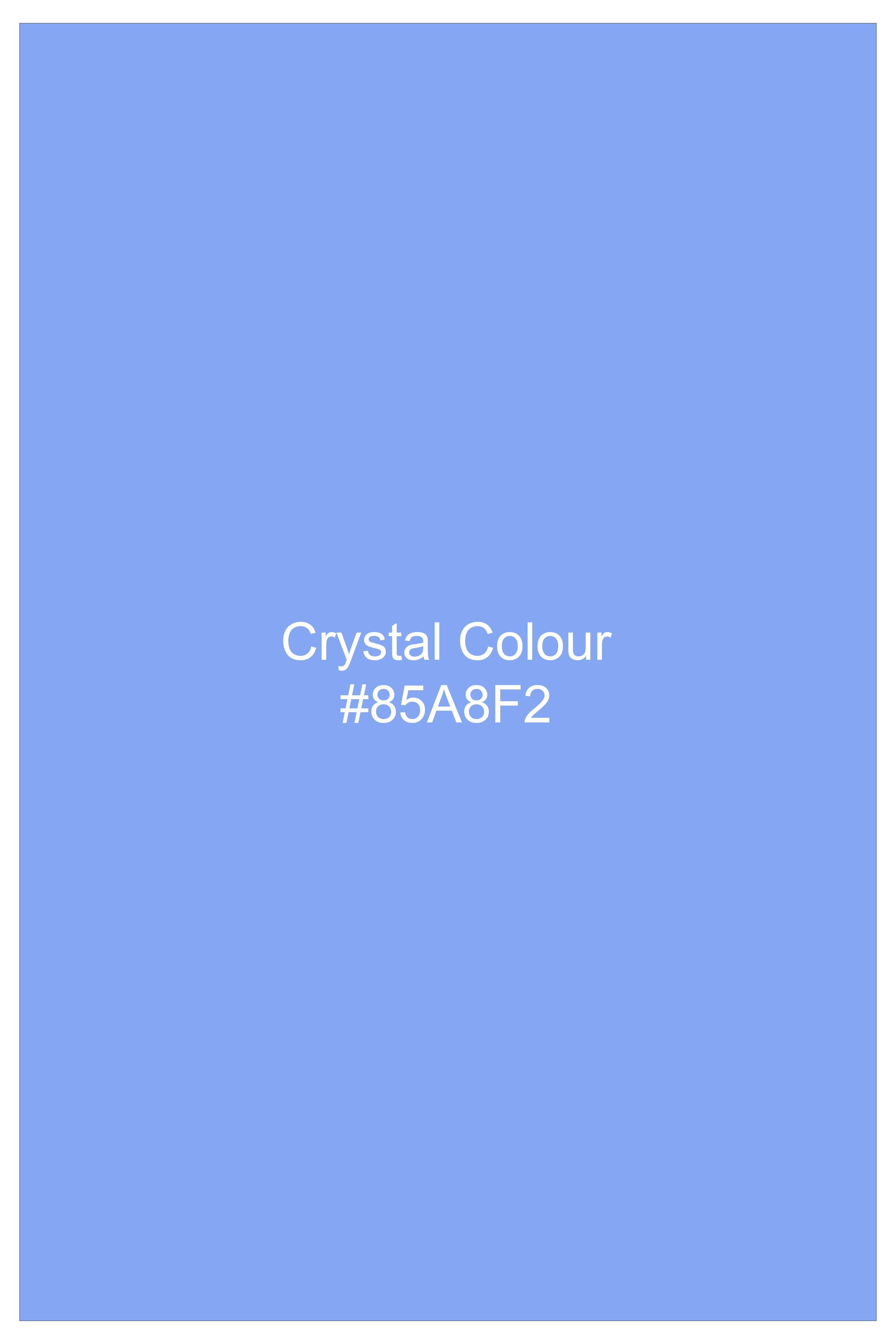 Azurique Crystal Blue Floral Paisley printed Super Soft Premium Cotton Stretchable Casual Shirt