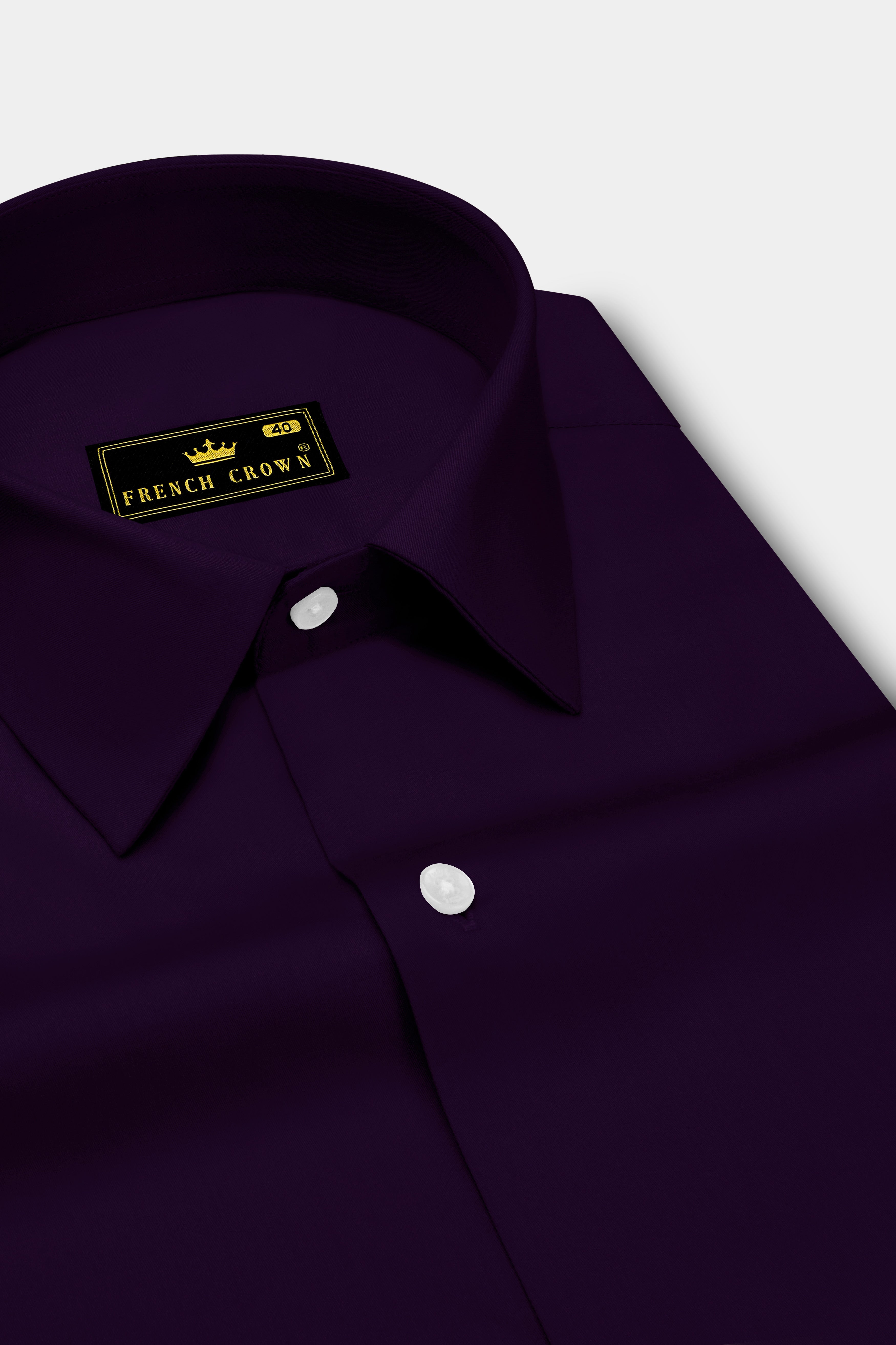 Violoro-Ebnoy Purple Subtle Sheen Super Soft Premium Cotton Dress Shirt
