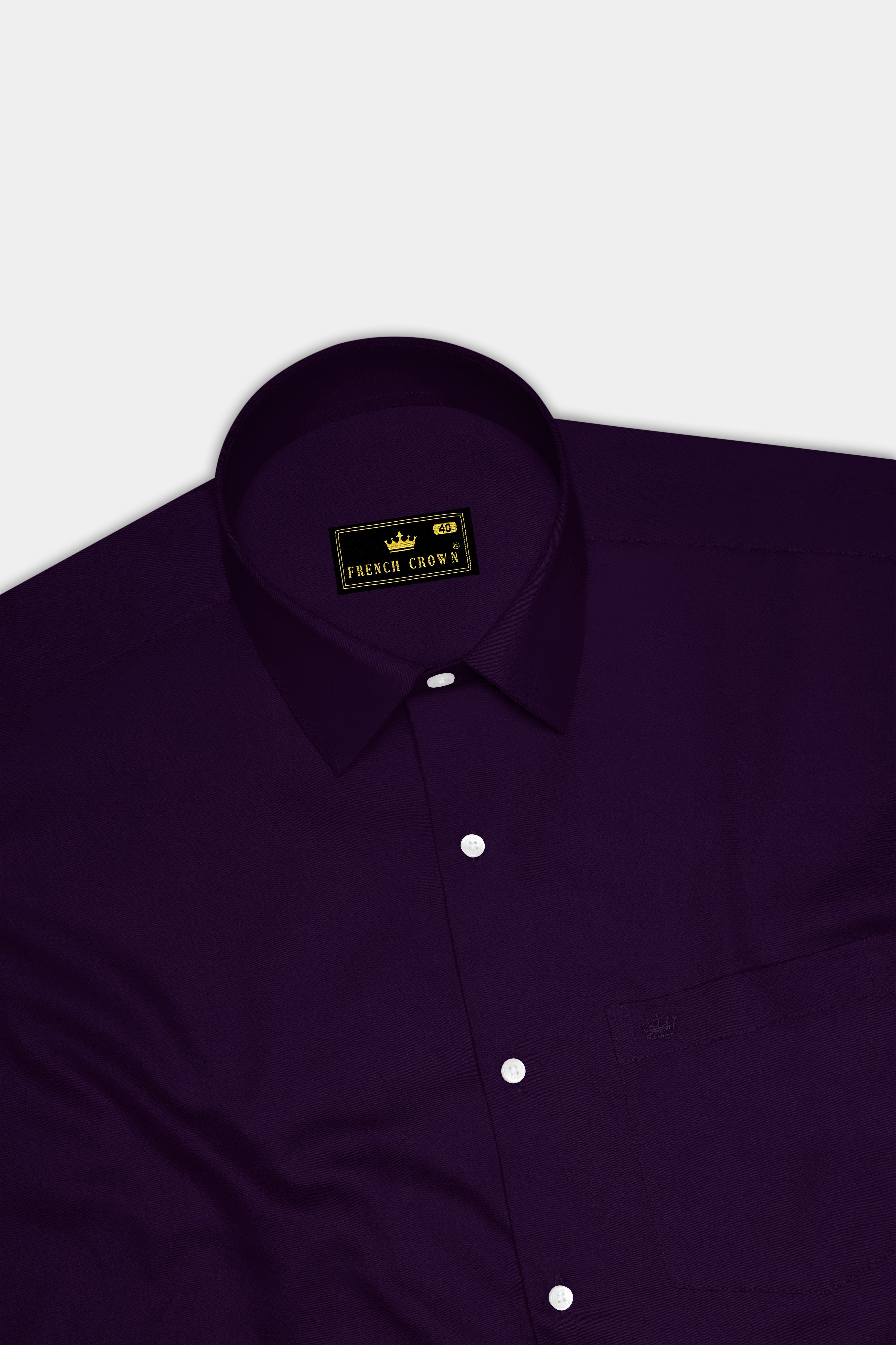 Violoro-Ebnoy Purple Subtle Sheen Super Soft Premium Cotton Dress Shirt