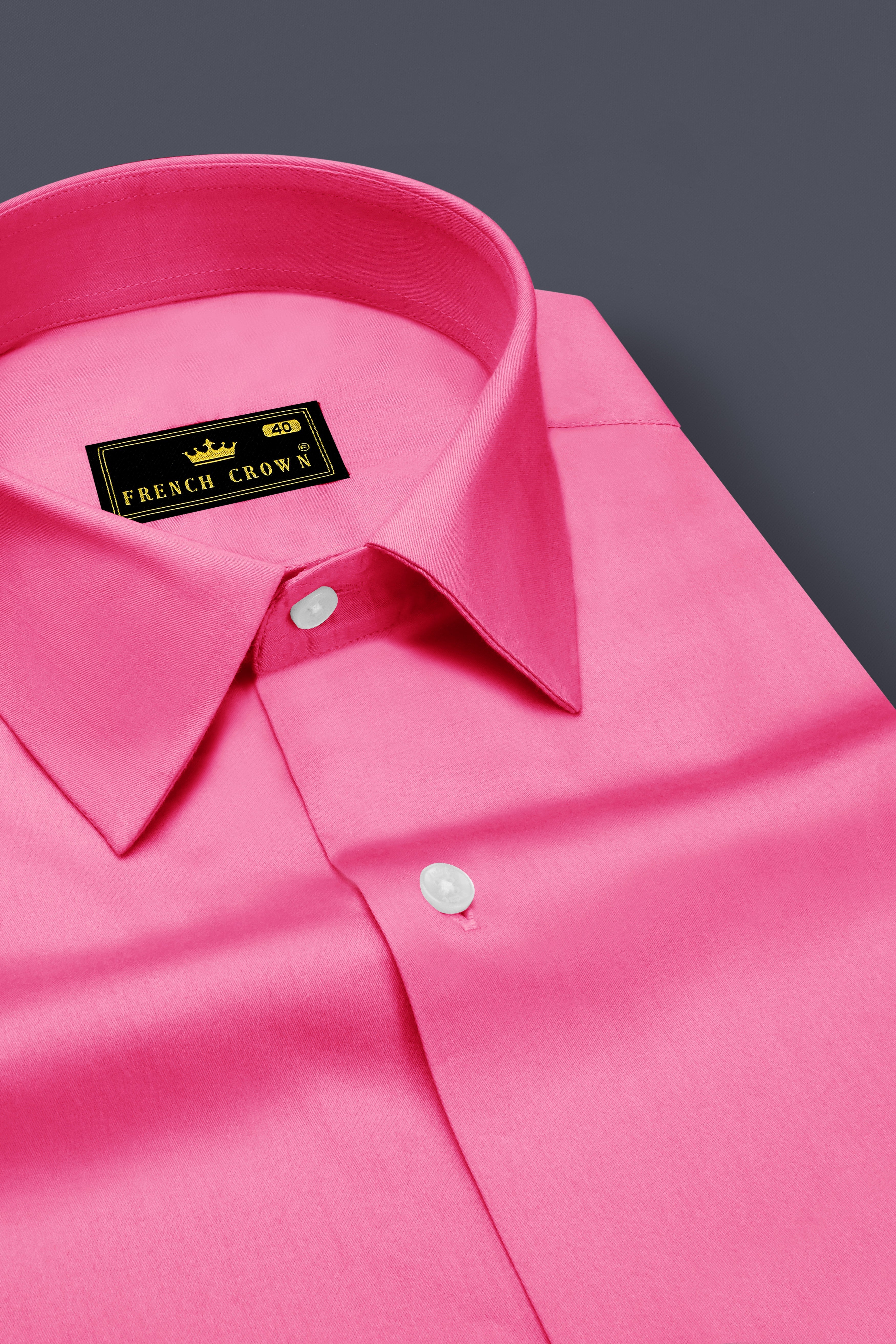 Blushoro-Thulian Pink Subtle Sheen Super Soft Premium Cotton Dress Shirt