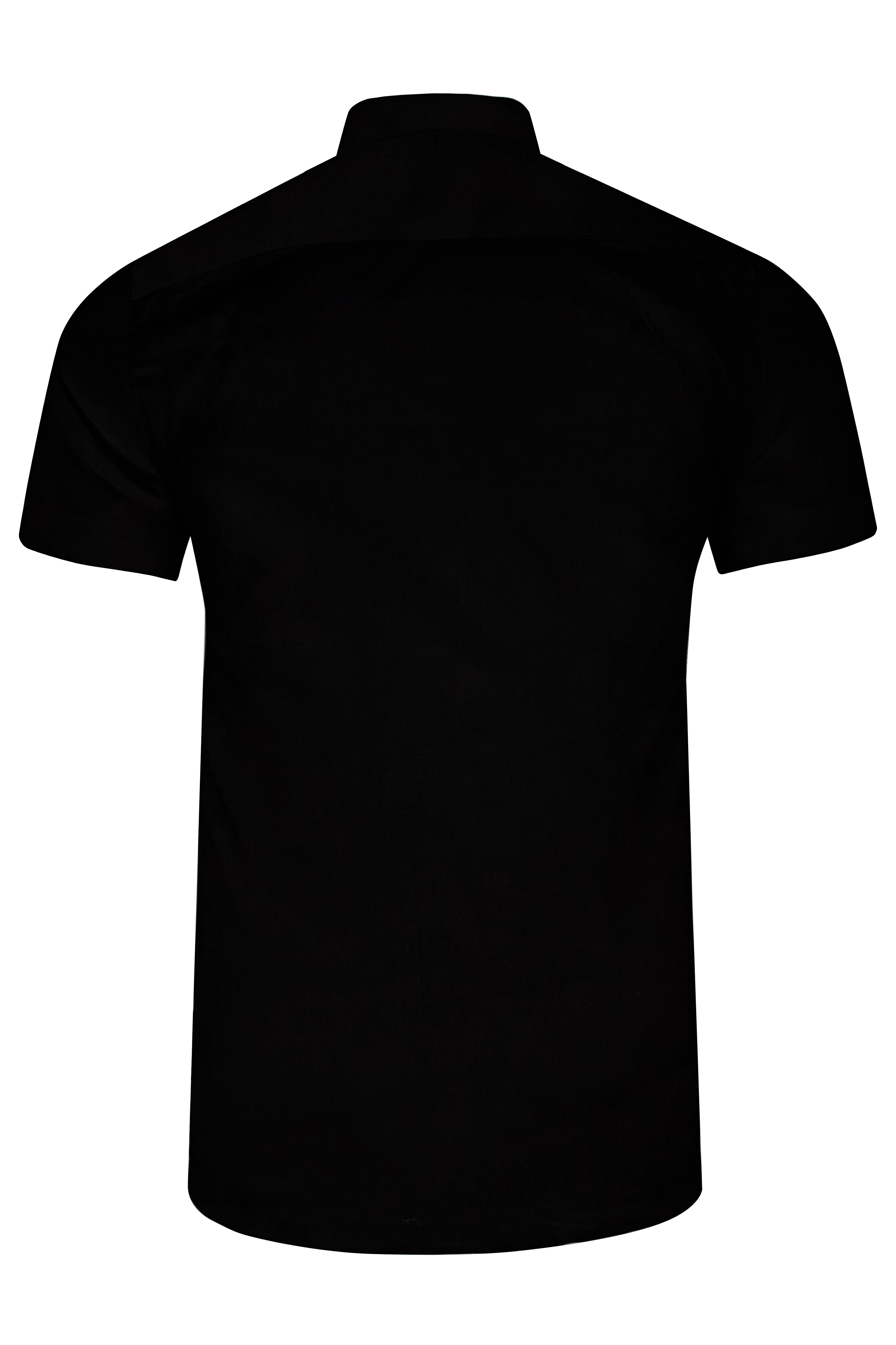 Obsidique-Jade Black Floral Medallion Printed Subtle Sheen Super Soft Designer Casual Shirt