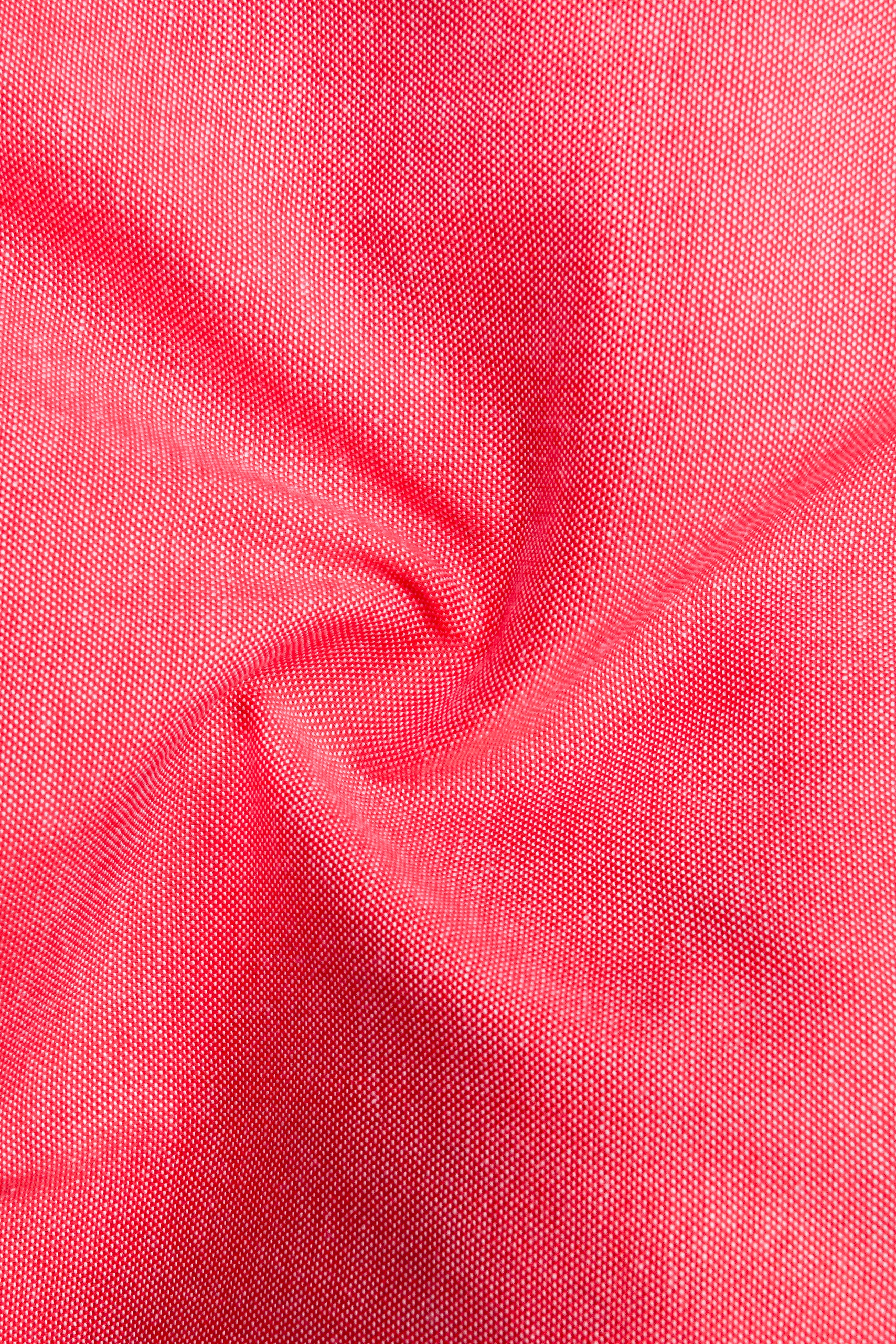 Rosavon-Mandy Pink Textured Oxford Premium Cotton Casual Designer Shirt