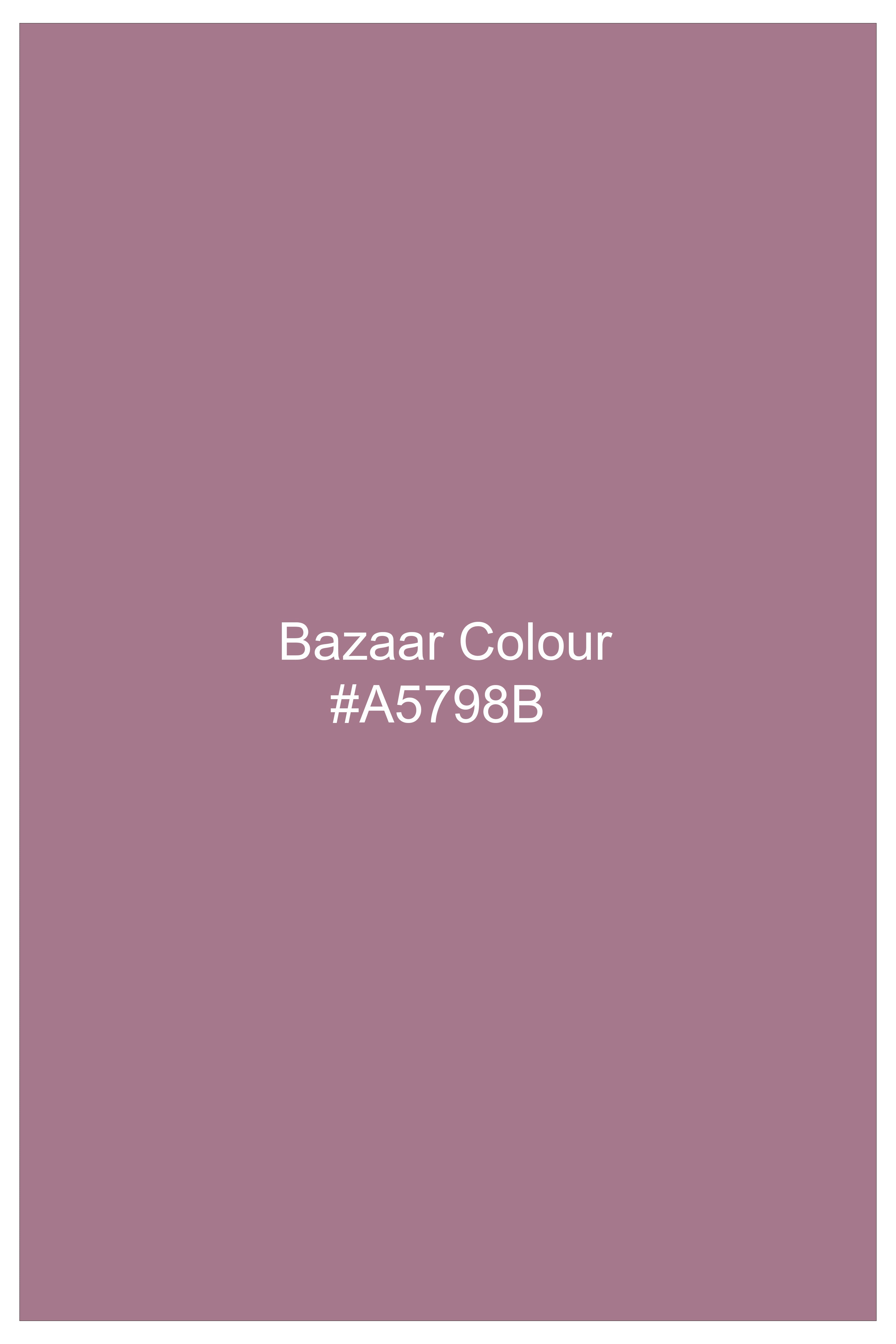 Blush-Bazaar Pink Pin Striped Subtle Sheen Soft Premium Cotton Dress Shirt