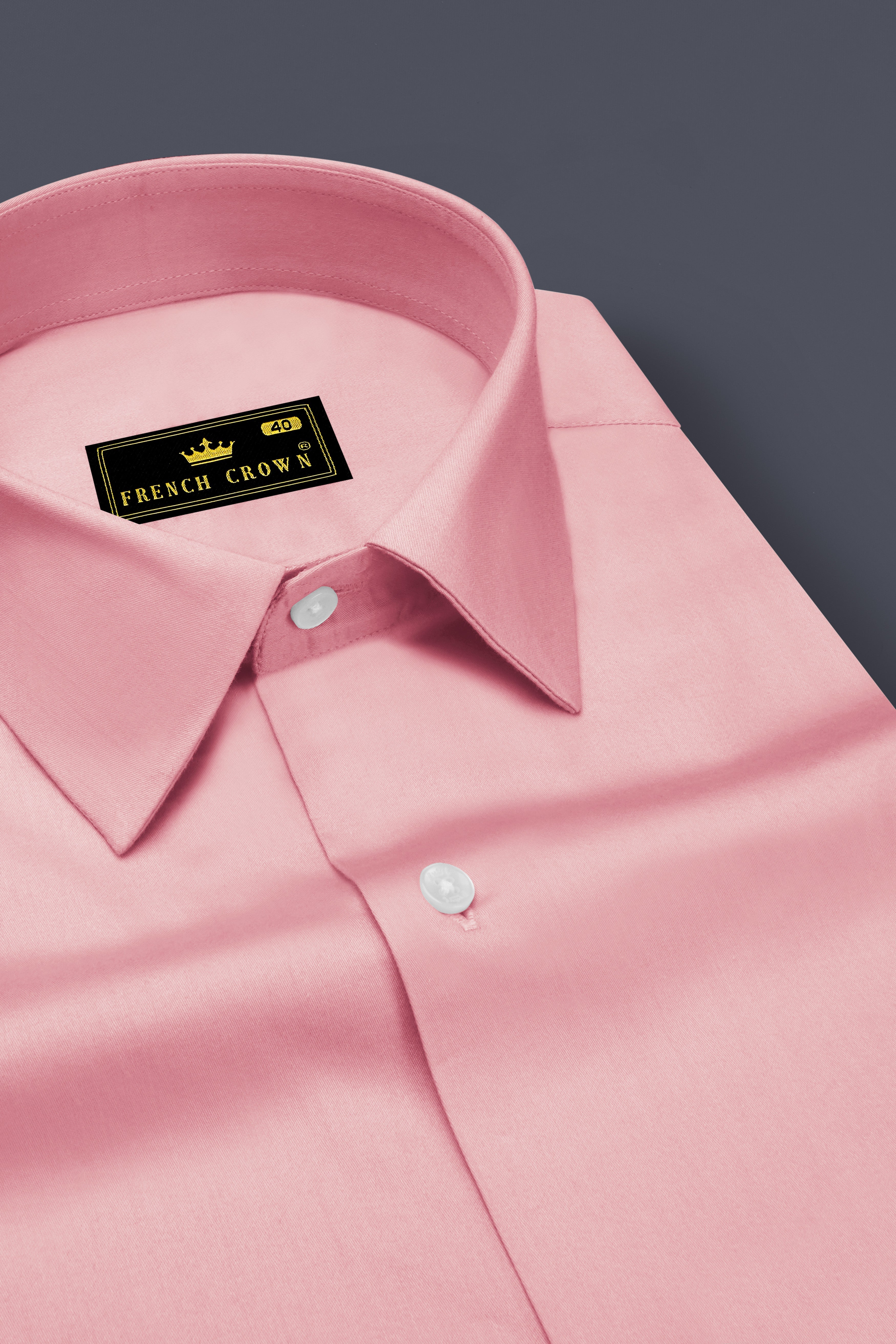 Rosavon-Blossom Pink Subtle Sheen Super Soft Premium Cotton Dress Shirt